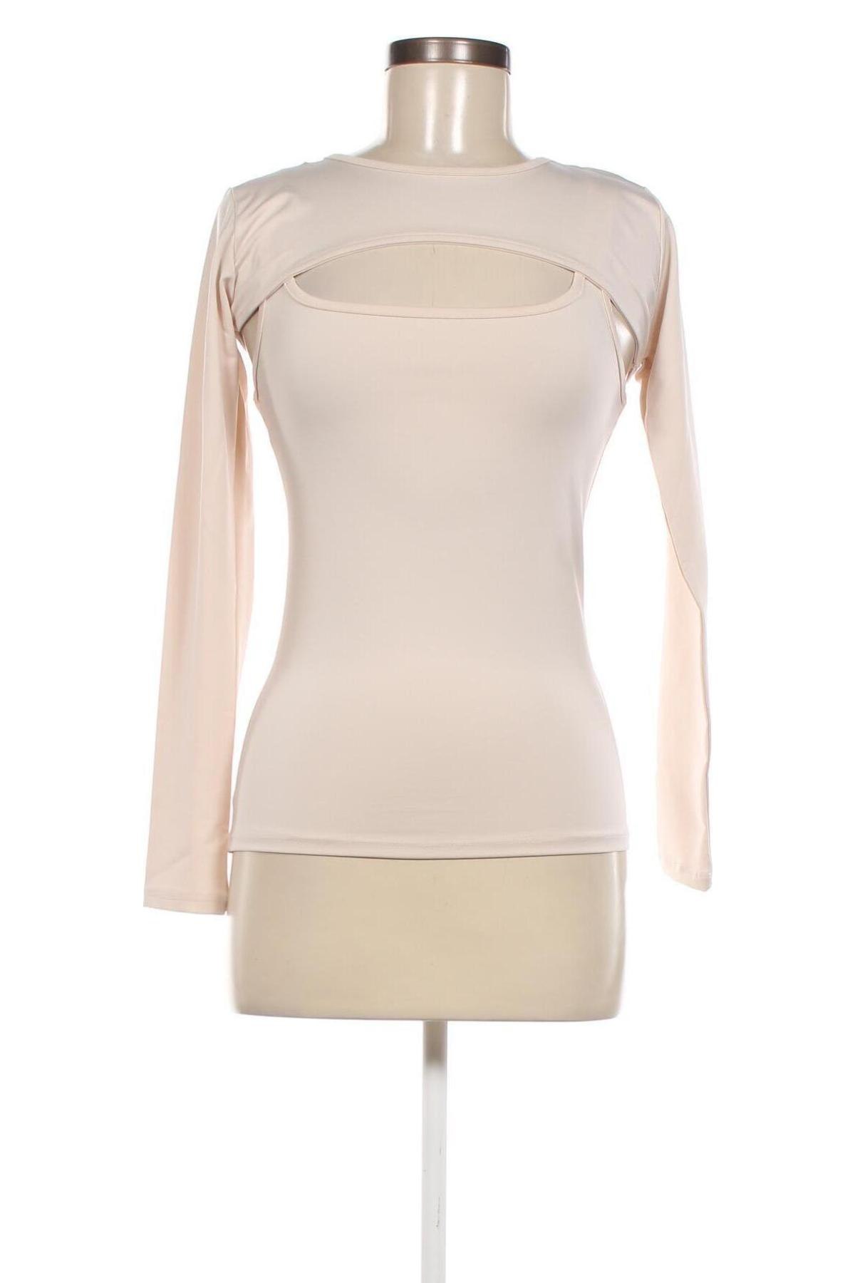 Γυναικεία μπλούζα Trendyol, Μέγεθος XS, Χρώμα  Μπέζ, Τιμή 5,57 €