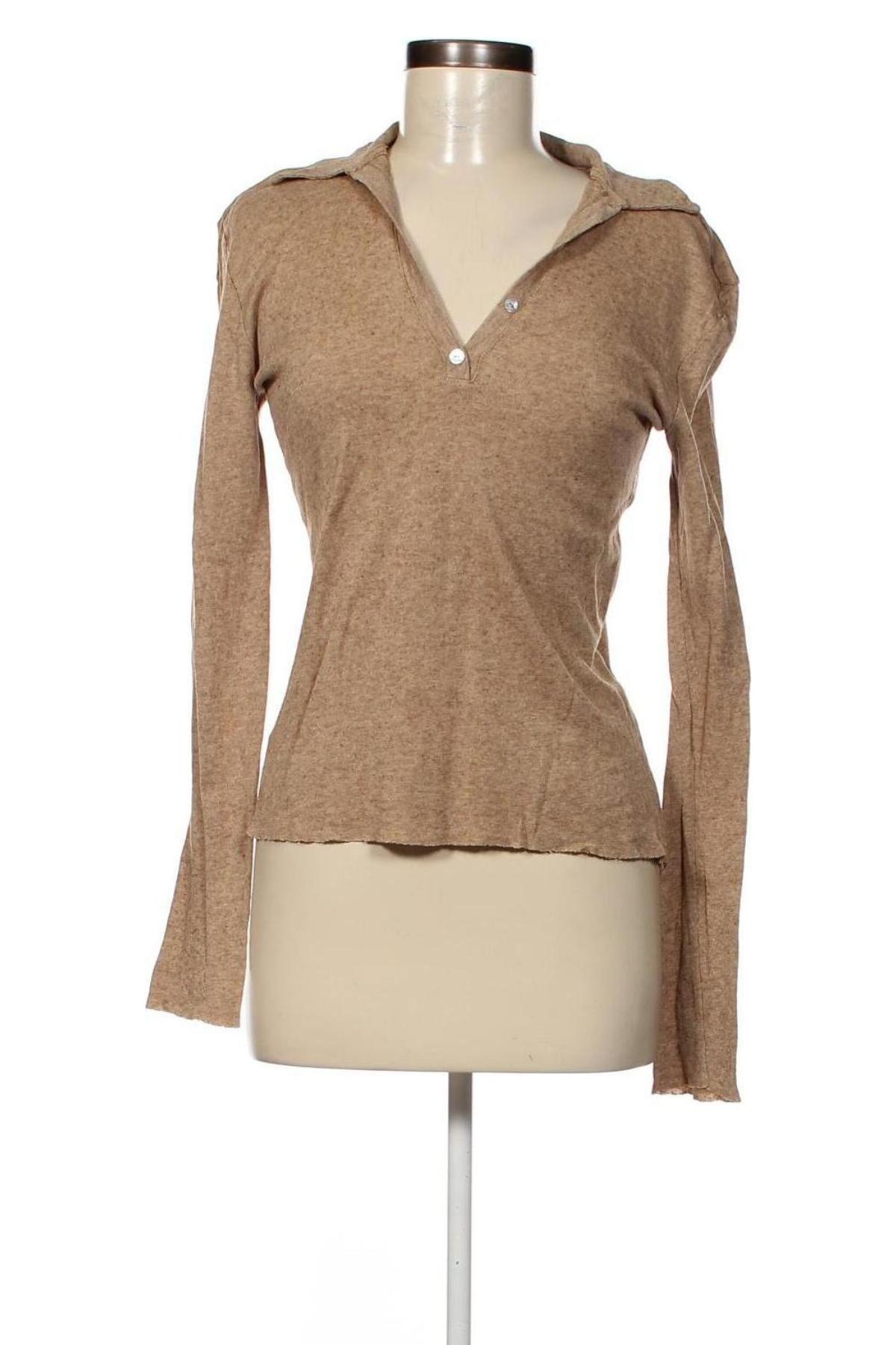 Γυναικεία μπλούζα Zara, Μέγεθος L, Χρώμα  Μπέζ, Τιμή 6,46 €