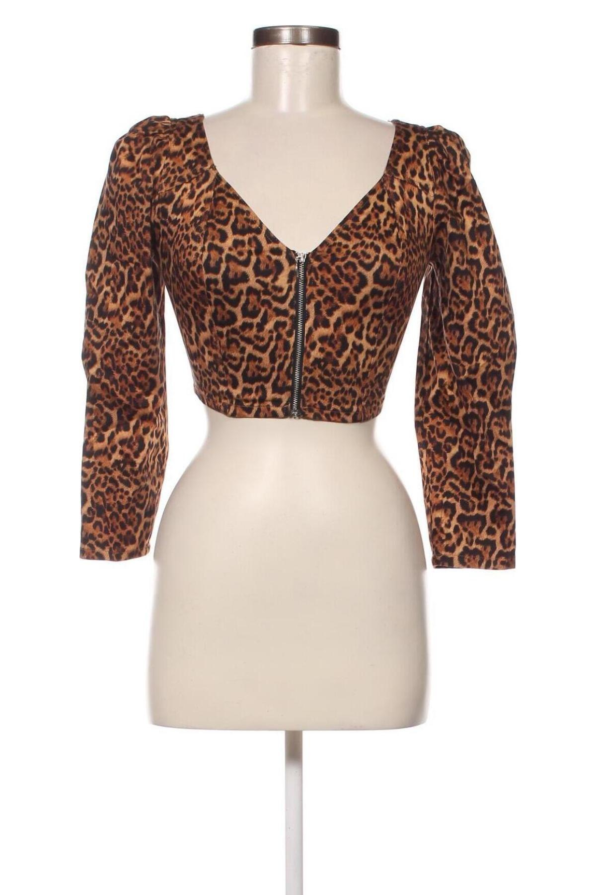 Дамска блуза Zara, Размер XS, Цвят Многоцветен, Цена 9,40 лв.