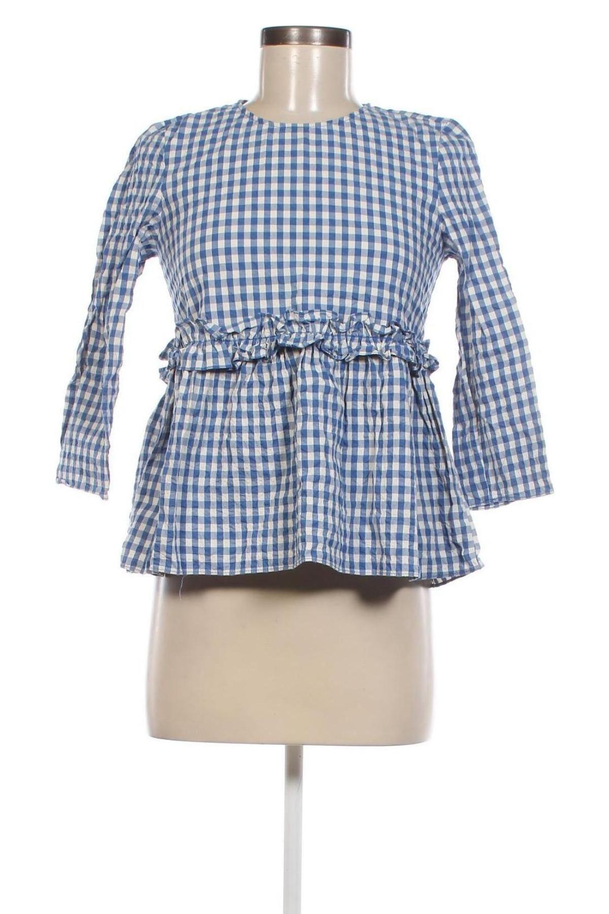 Дамска блуза Zara Trafaluc, Размер XS, Цвят Син, Цена 11,20 лв.
