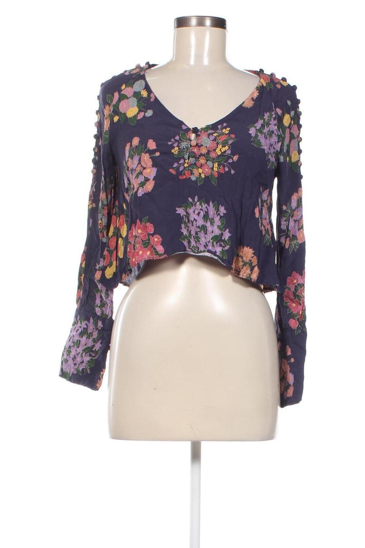 Дамска блуза Zara Trafaluc, Размер XS, Цвят Многоцветен, Цена 4,00 лв.
