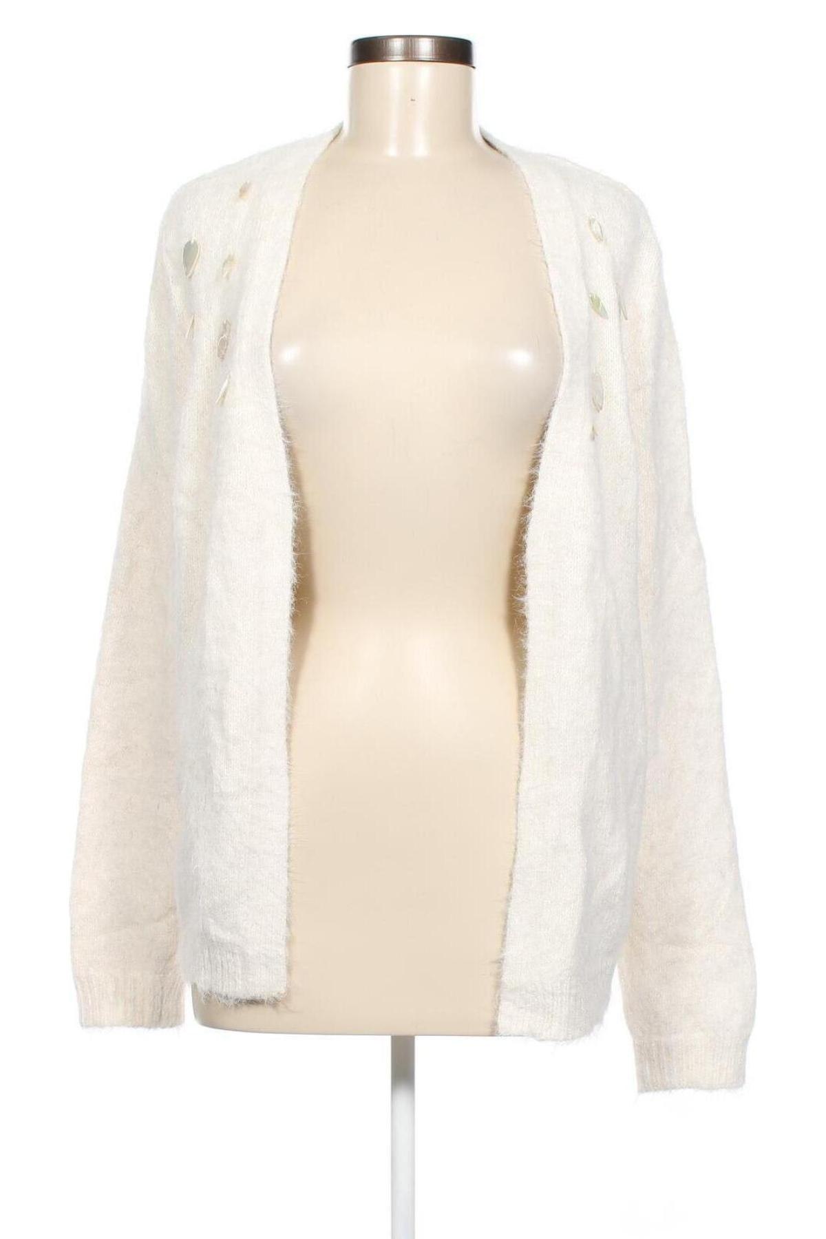 Γυναικεία ζακέτα, Μέγεθος XL, Χρώμα Λευκό, Τιμή 5,92 €