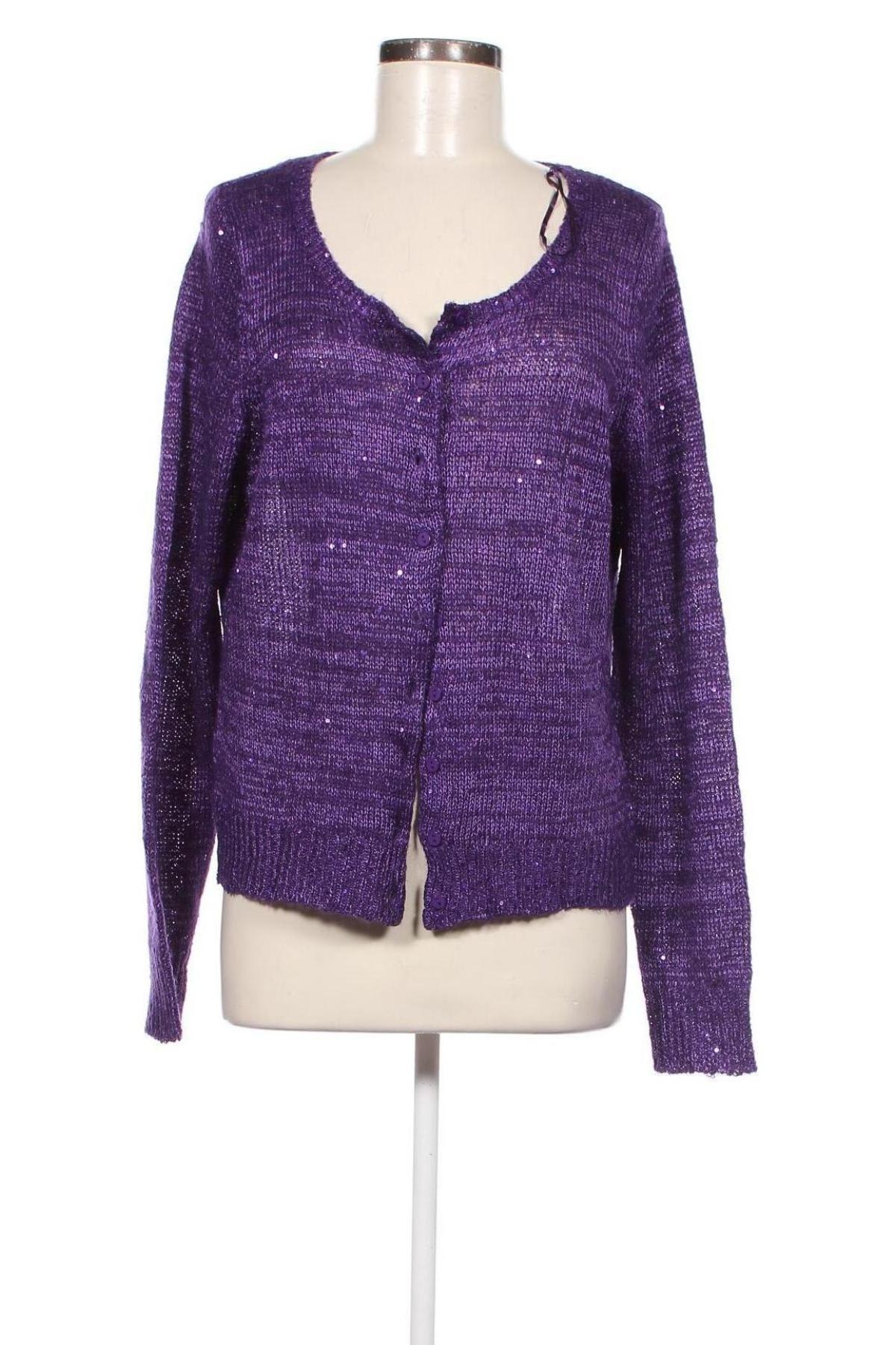 Damen Strickjacke Ms Mode, Größe XS, Farbe Lila, Preis € 4,44