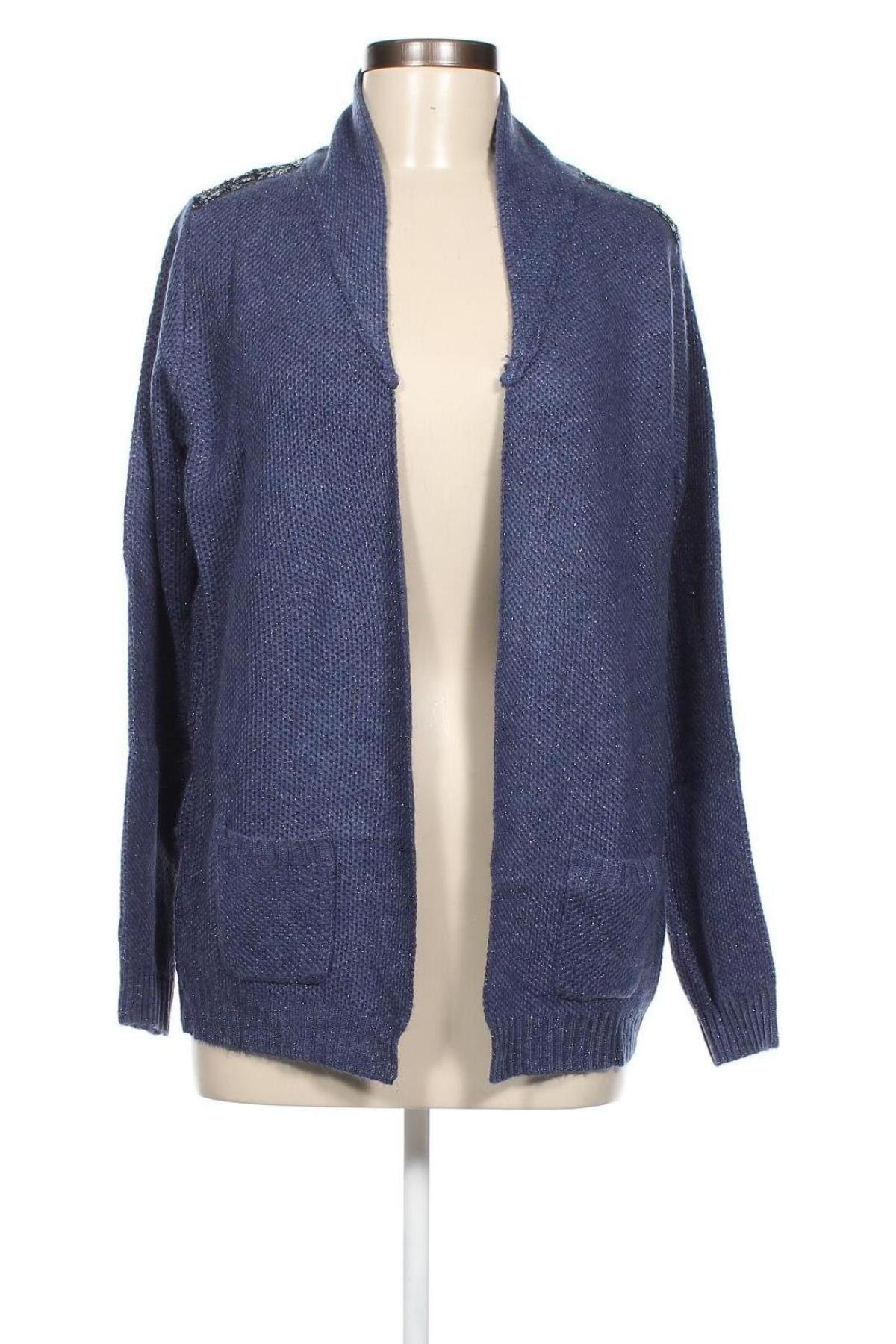 Cardigan de damă Multiples, Mărime L, Culoare Albastru, Preț 37,83 Lei