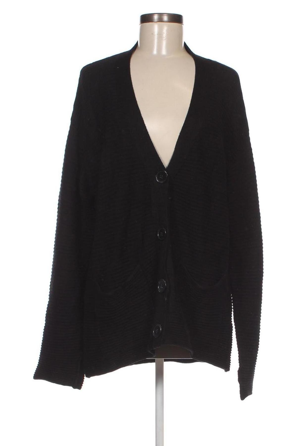 Дамска жилетка Zara Knitwear, Размер S, Цвят Черен, Цена 10,60 лв.