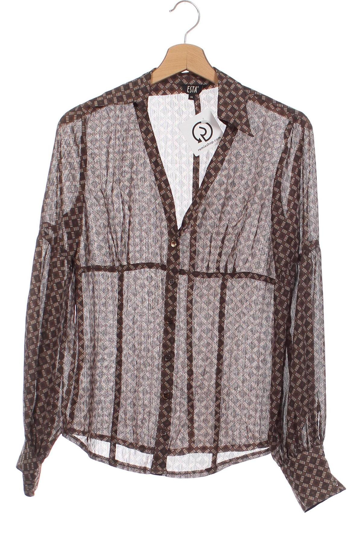 Γυναικείο πουκάμισο, Μέγεθος XL, Χρώμα Καφέ, Τιμή 2,16 €