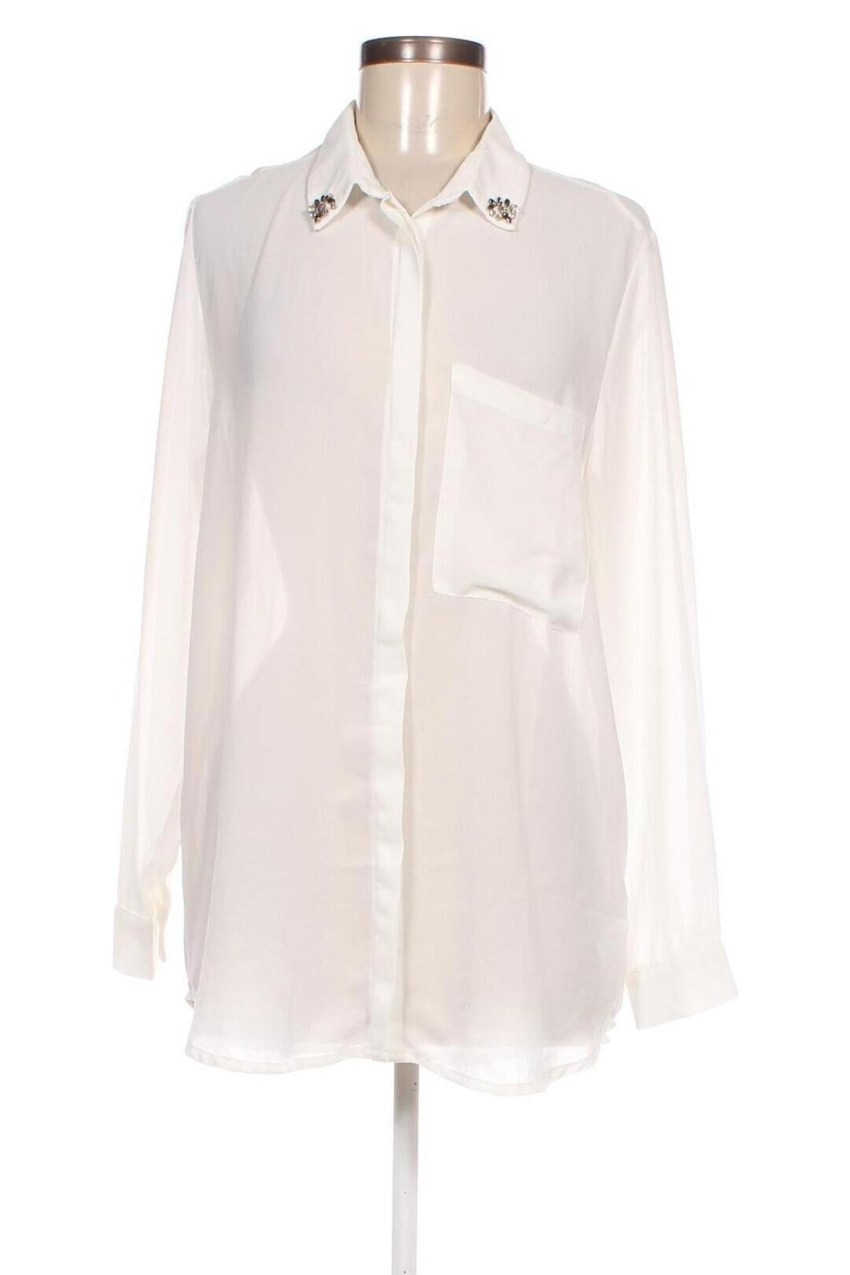 Γυναικείο πουκάμισο, Μέγεθος M, Χρώμα Εκρού, Τιμή 3,25 €