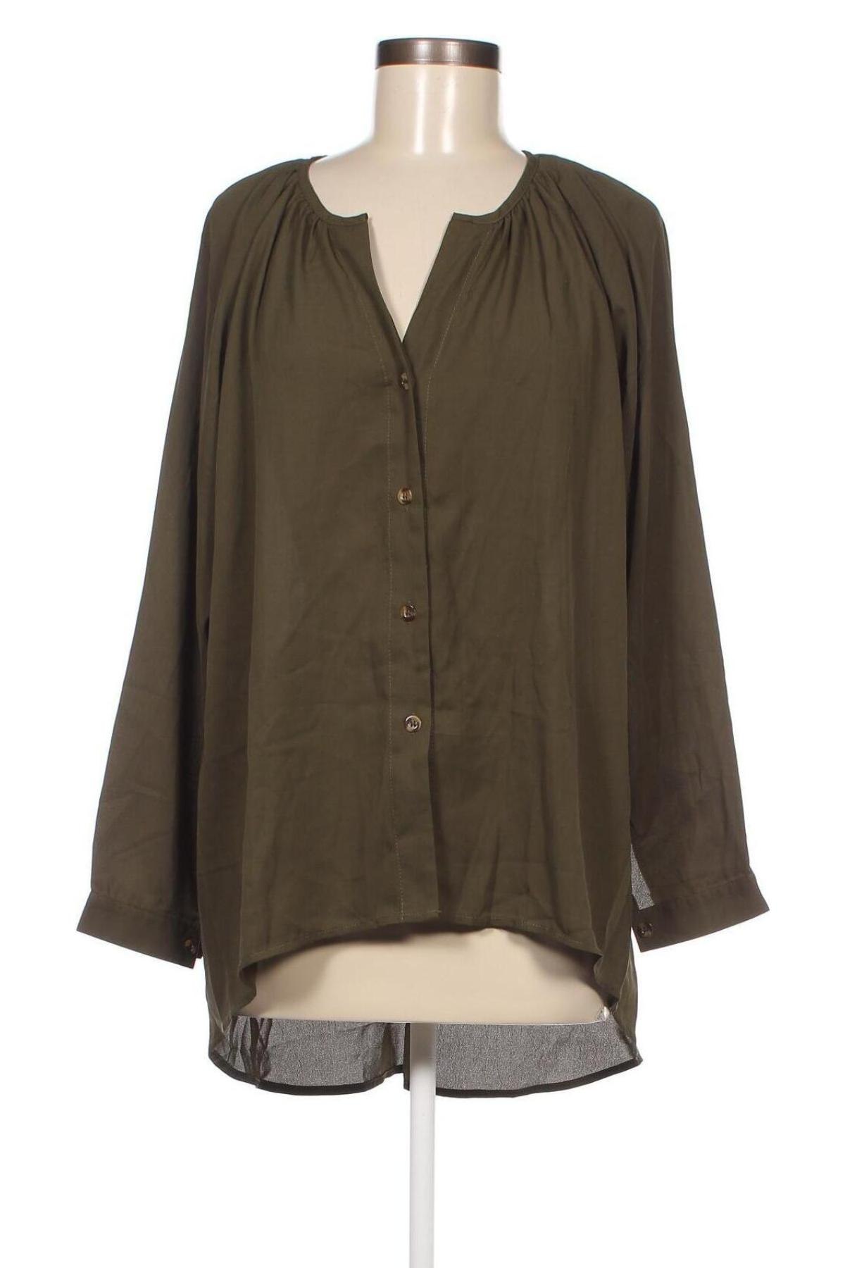 Γυναικείο πουκάμισο, Μέγεθος XL, Χρώμα Πράσινο, Τιμή 15,46 €