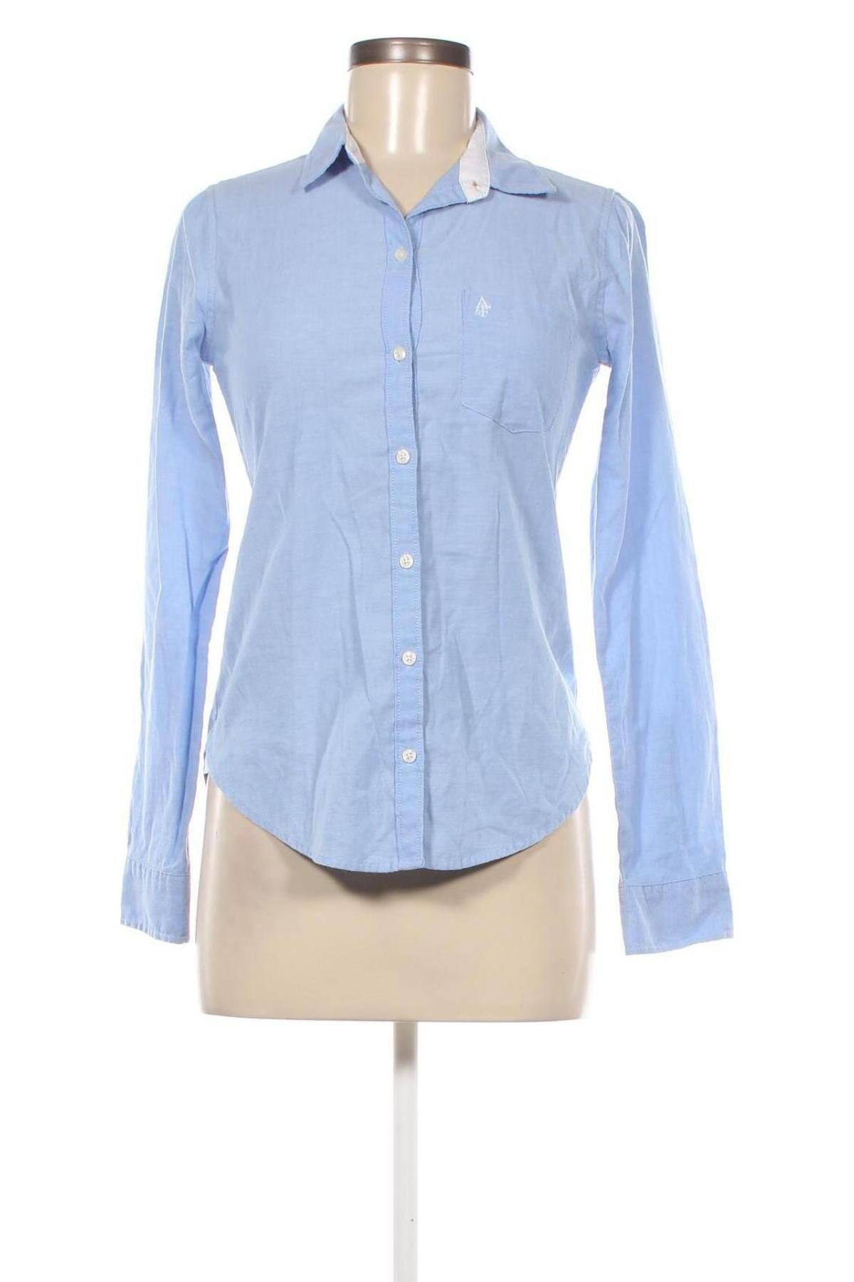 Γυναικείο πουκάμισο Abercrombie & Fitch, Μέγεθος XS, Χρώμα Μπλέ, Τιμή 6,94 €