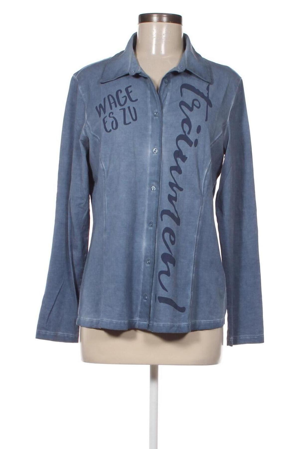 Γυναικείο πουκάμισο Amy Vermont, Μέγεθος S, Χρώμα Μπλέ, Τιμή 3,72 €