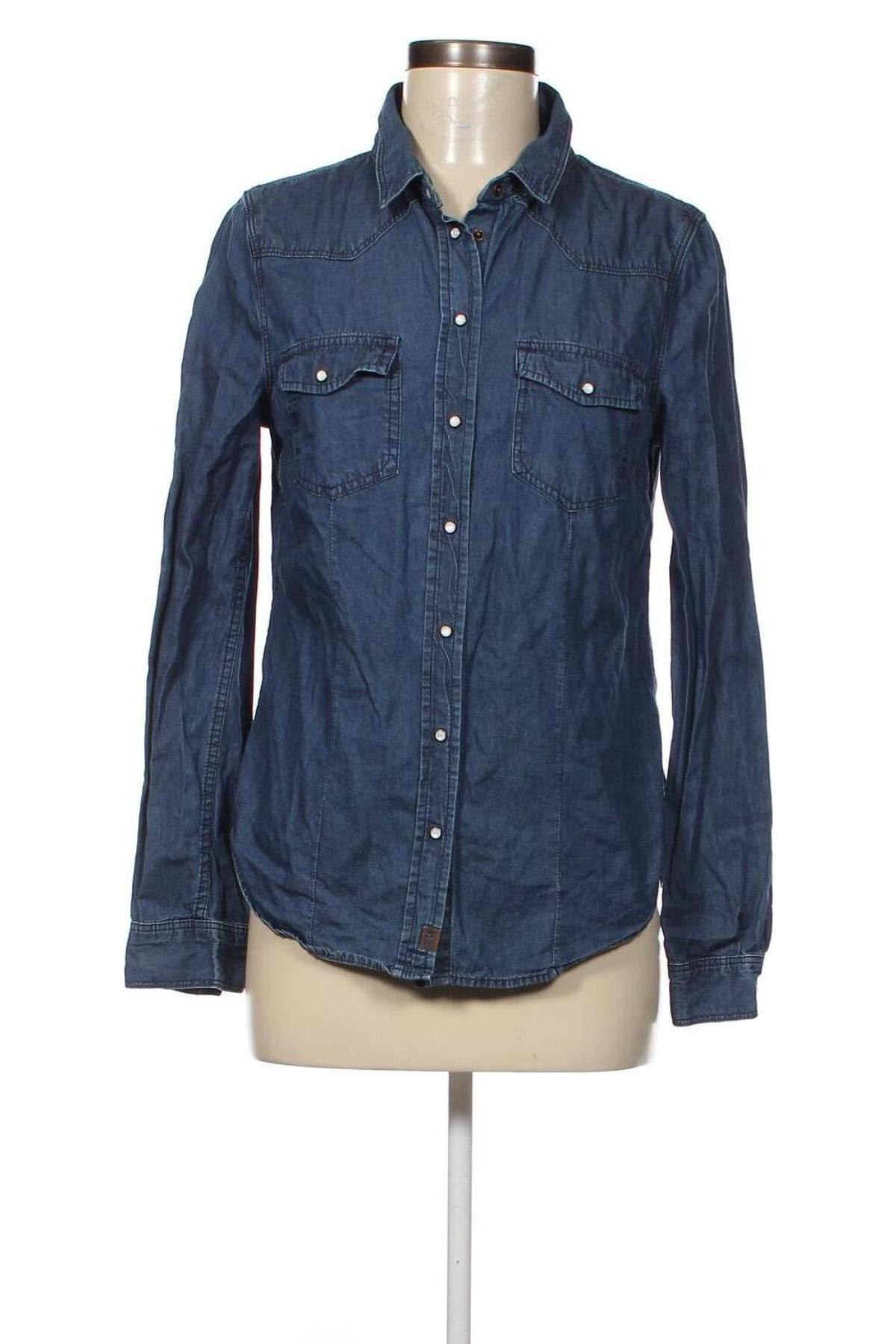 Γυναικείο πουκάμισο Clockhouse, Μέγεθος S, Χρώμα Μπλέ, Τιμή 2,94 €
