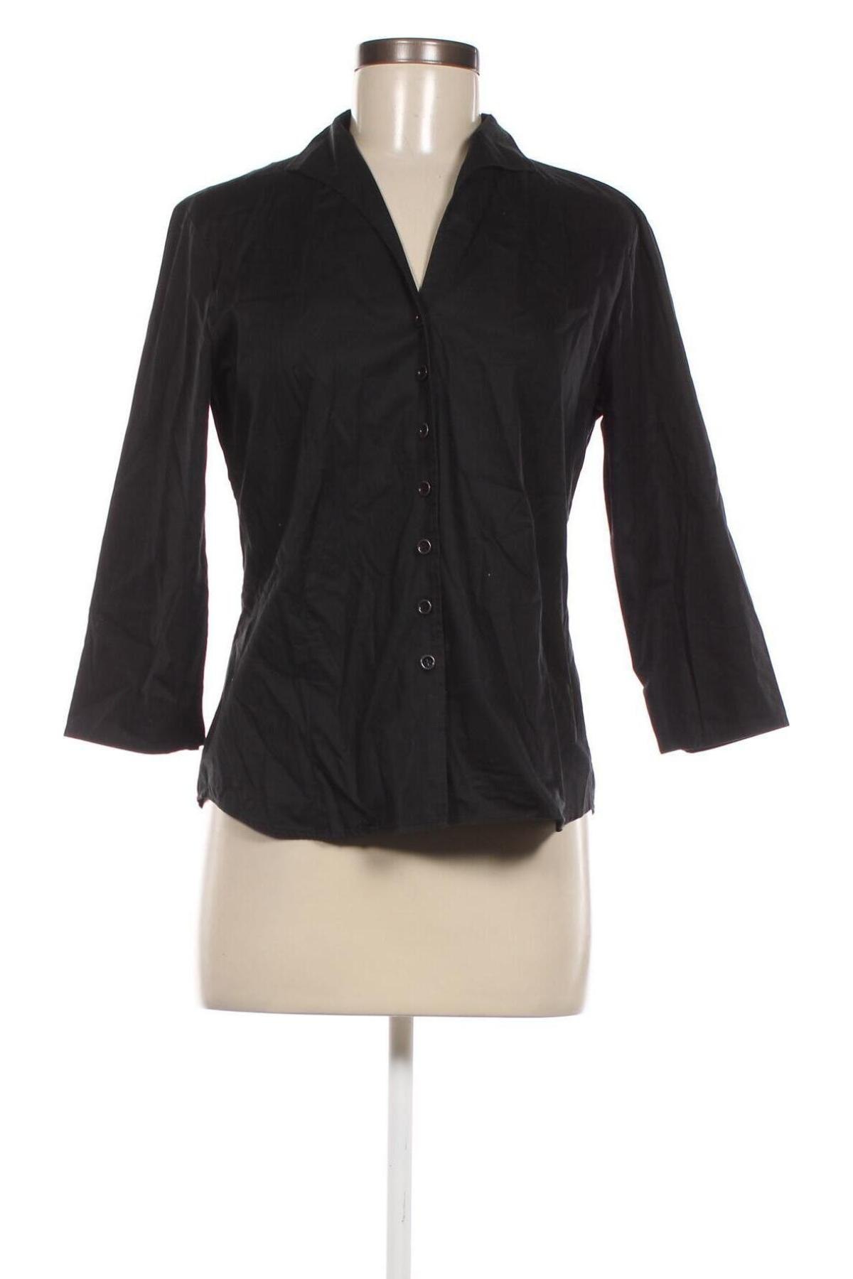 Γυναικείο πουκάμισο Eterna, Μέγεθος M, Χρώμα Μαύρο, Τιμή 21,03 €