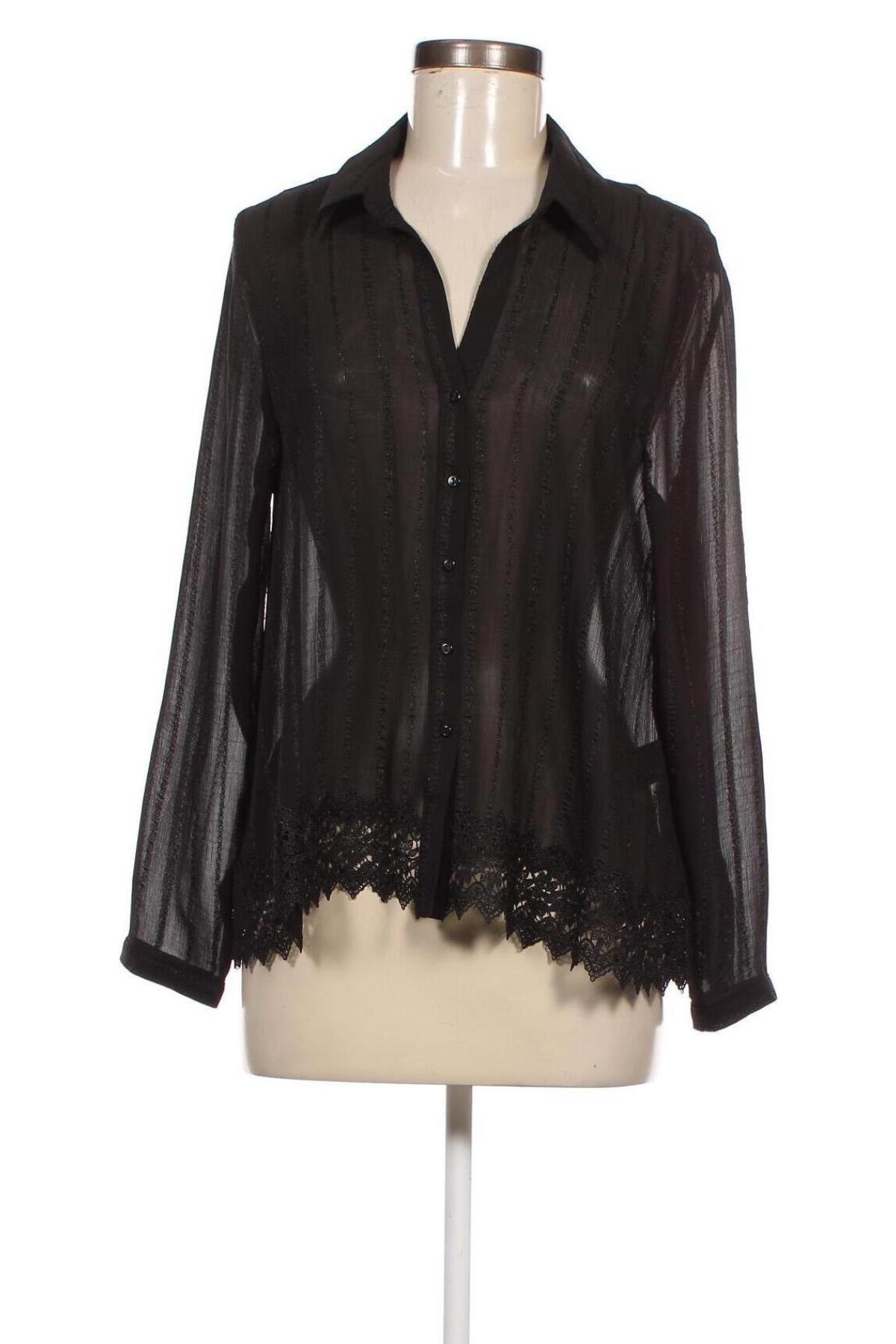 Γυναικείο πουκάμισο Find., Μέγεθος M, Χρώμα Μαύρο, Τιμή 3,40 €