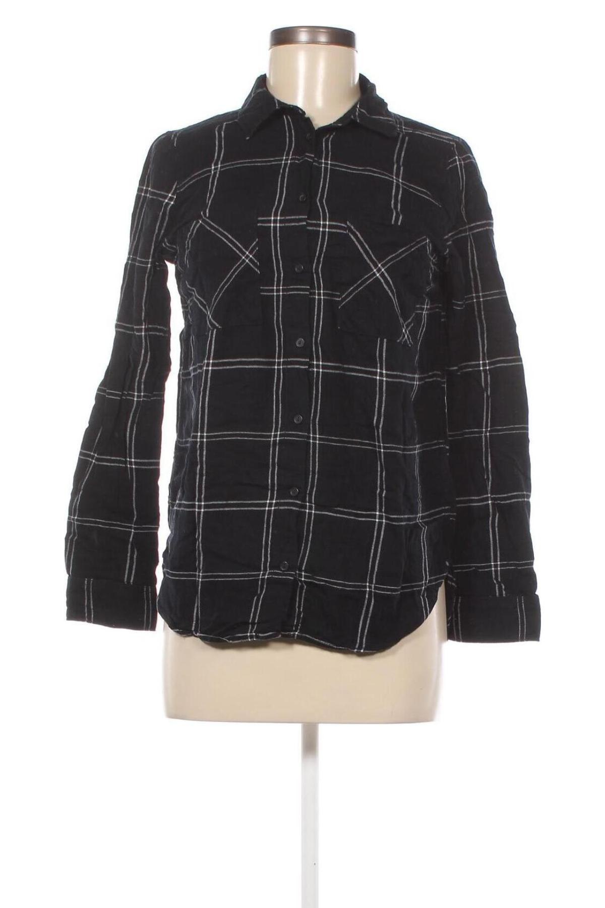 Γυναικείο πουκάμισο H&M Divided, Μέγεθος XS, Χρώμα Μαύρο, Τιμή 2,32 €