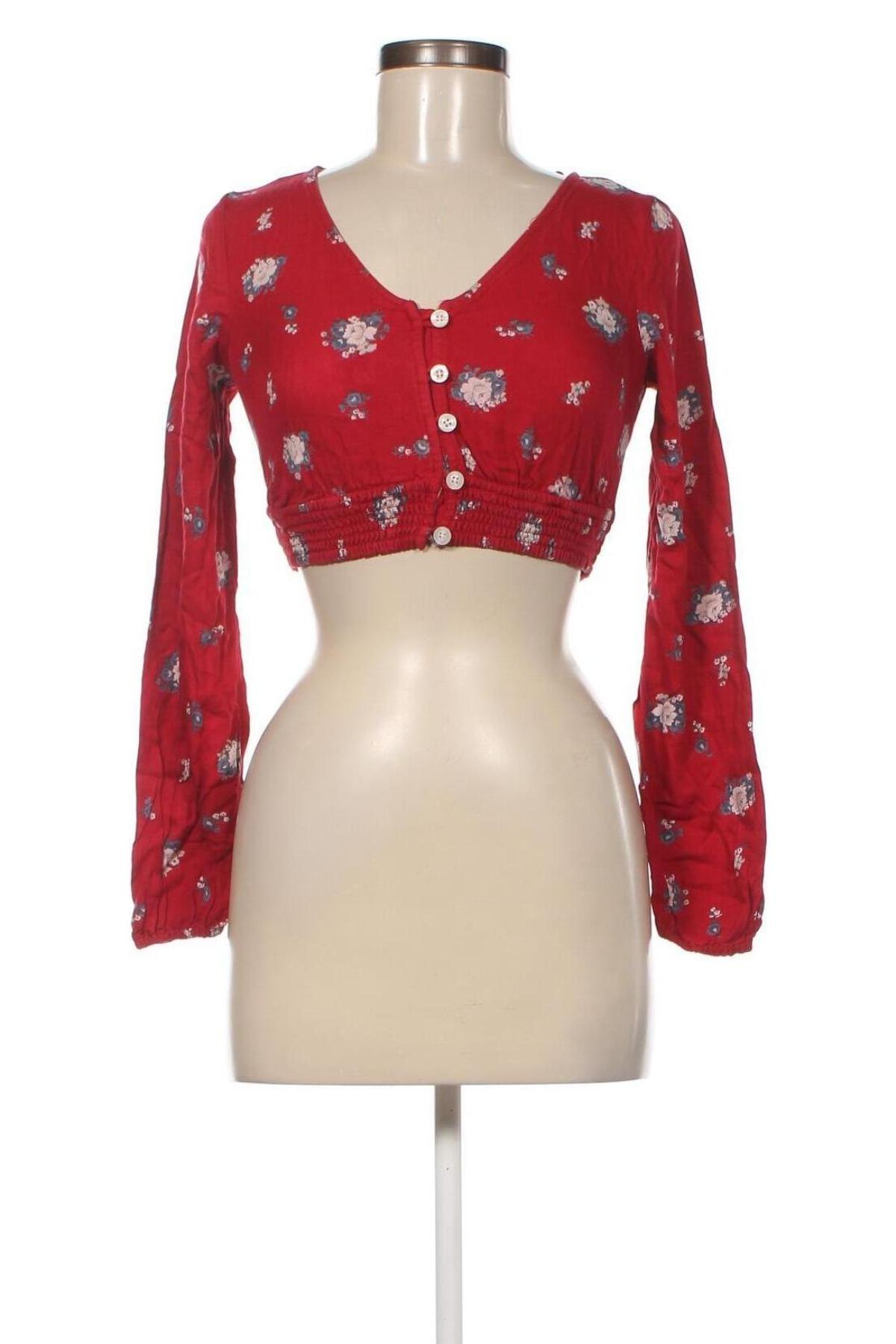 Γυναικείο πουκάμισο Hollister, Μέγεθος XS, Χρώμα Κόκκινο, Τιμή 2,97 €