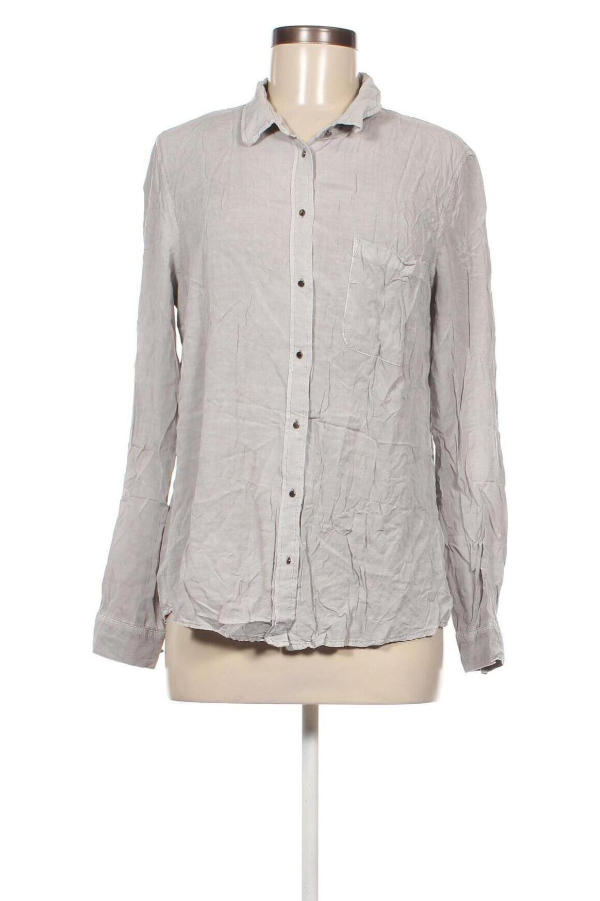 Γυναικείο πουκάμισο Jean Pascale, Μέγεθος L, Χρώμα Γκρί, Τιμή 3,71 €