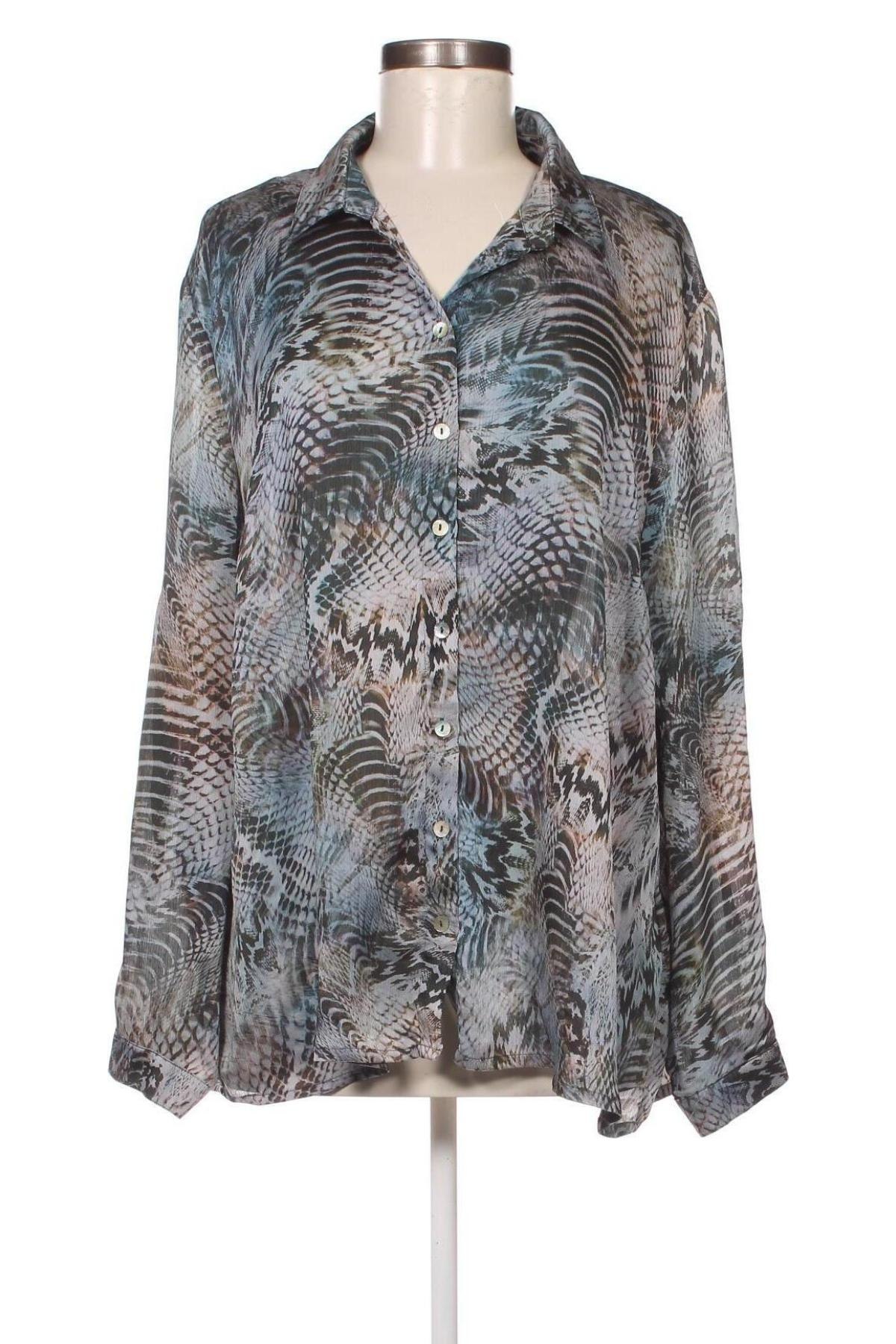 Γυναικείο πουκάμισο Leara Woman, Μέγεθος XXL, Χρώμα Πολύχρωμο, Τιμή 15,46 €