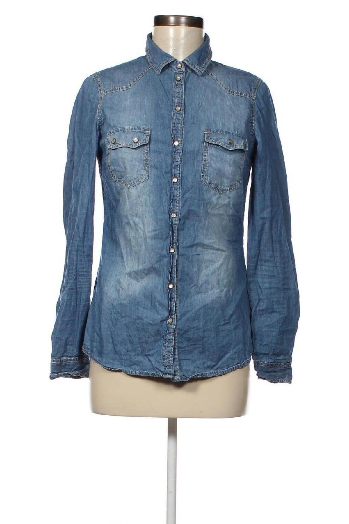 Γυναικείο πουκάμισο Pimkie, Μέγεθος XS, Χρώμα Μπλέ, Τιμή 3,87 €