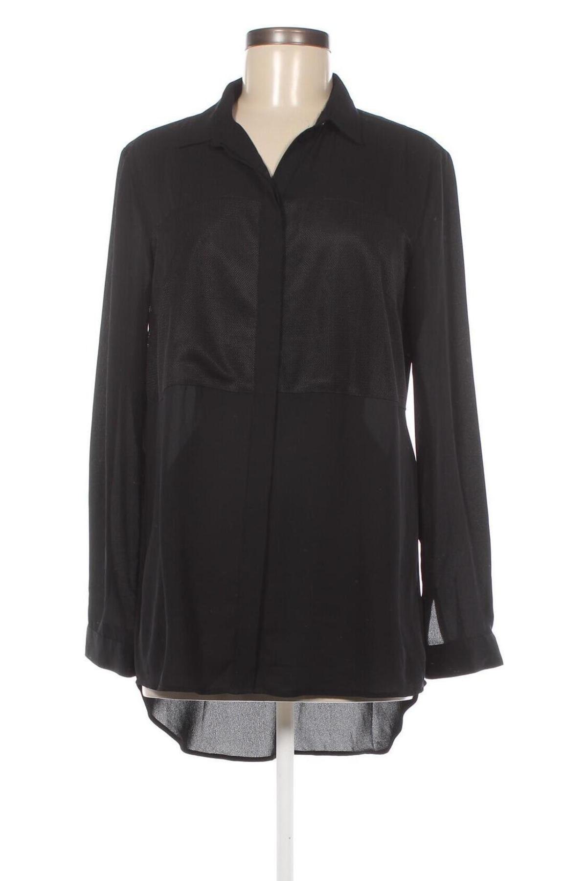 Γυναικείο πουκάμισο S.Oliver, Μέγεθος M, Χρώμα Μαύρο, Τιμή 2,97 €