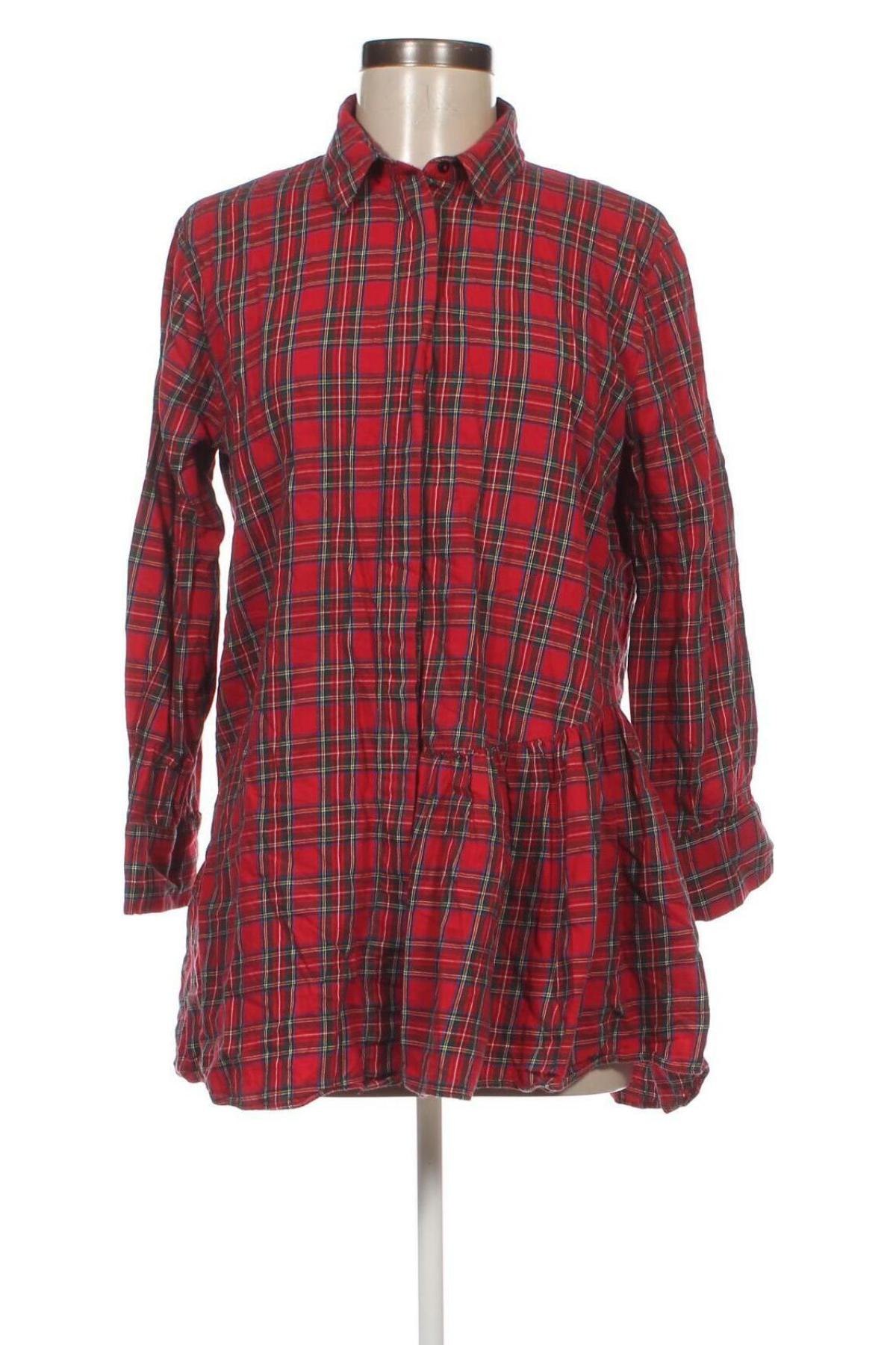 Γυναικείο πουκάμισο Zara, Μέγεθος M, Χρώμα Κόκκινο, Τιμή 12,37 €