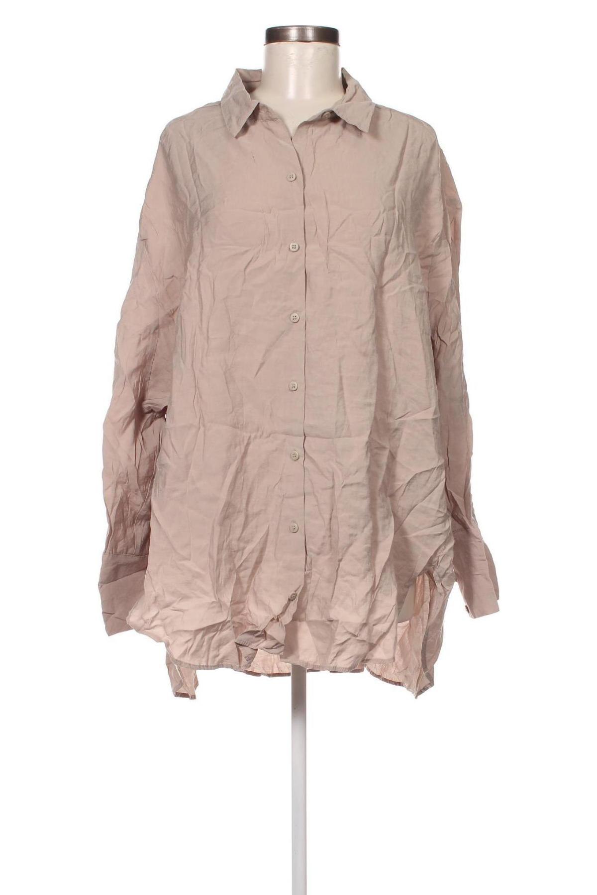 Дамска риза Zara, Размер XL, Цвят Бежов, Цена 20,00 лв.