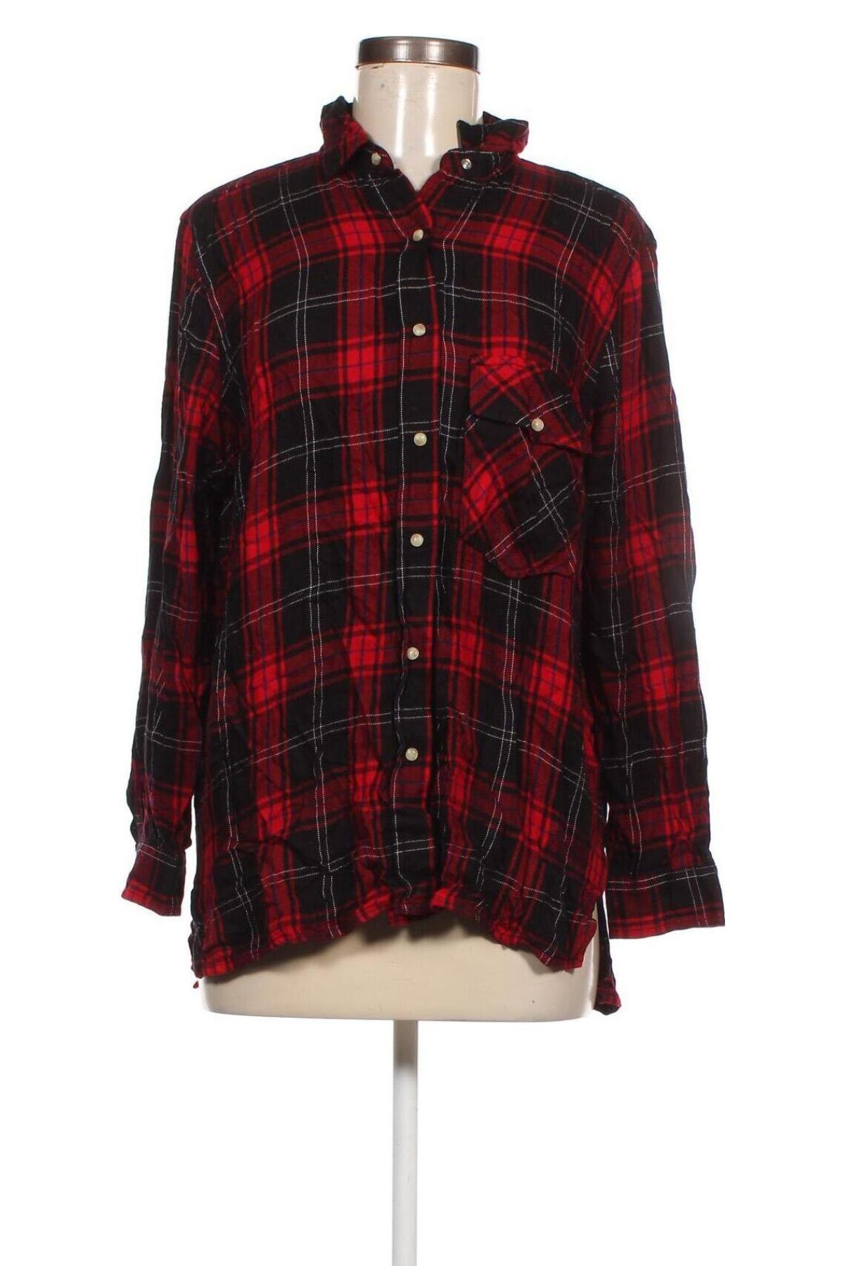 Γυναικείο πουκάμισο Zara, Μέγεθος XL, Χρώμα Κόκκινο, Τιμή 4,08 €