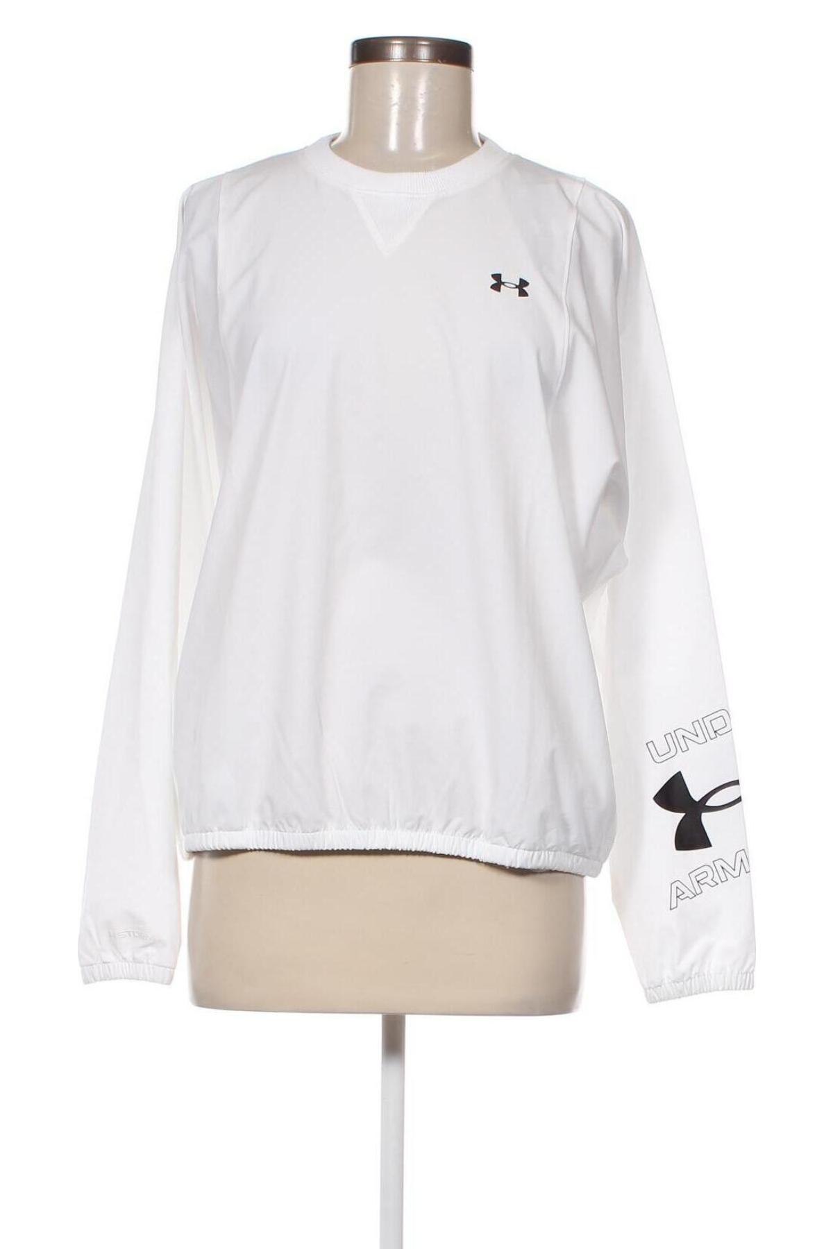 Дамска спортна блуза Under Armour, Размер S, Цвят Бял, Цена 77,40 лв.