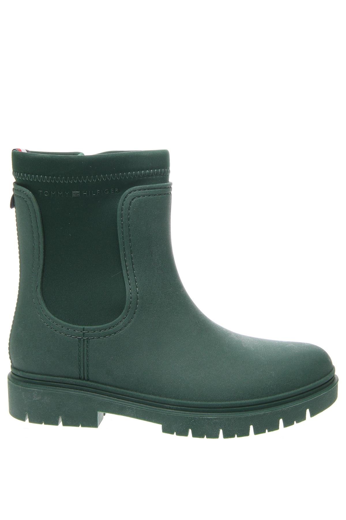 Botine de damă Tommy Hilfiger, Mărime 40, Culoare Verde, Preț 340,79 Lei