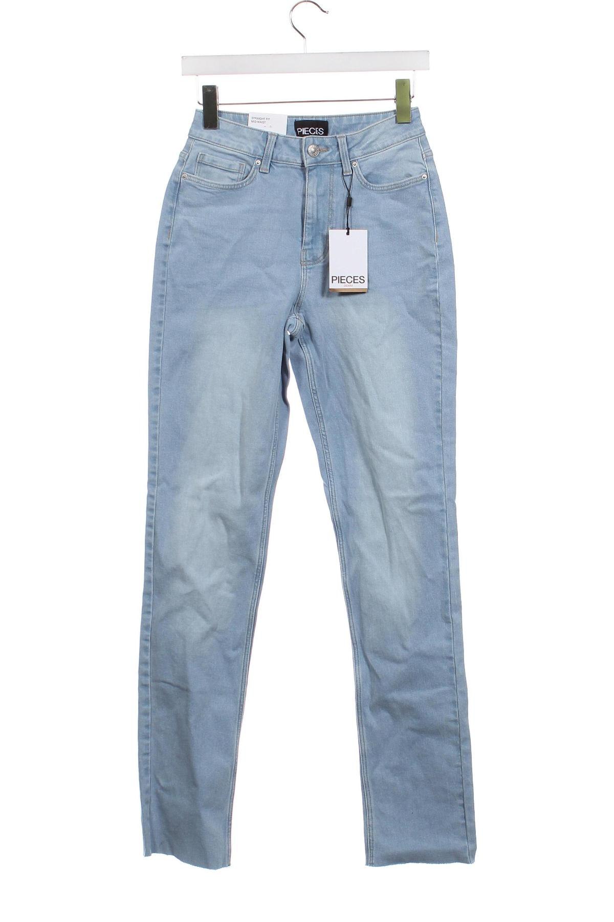 Dámske džínsy  Pieces, Veľkosť S, Farba Modrá, Cena  9,46 €