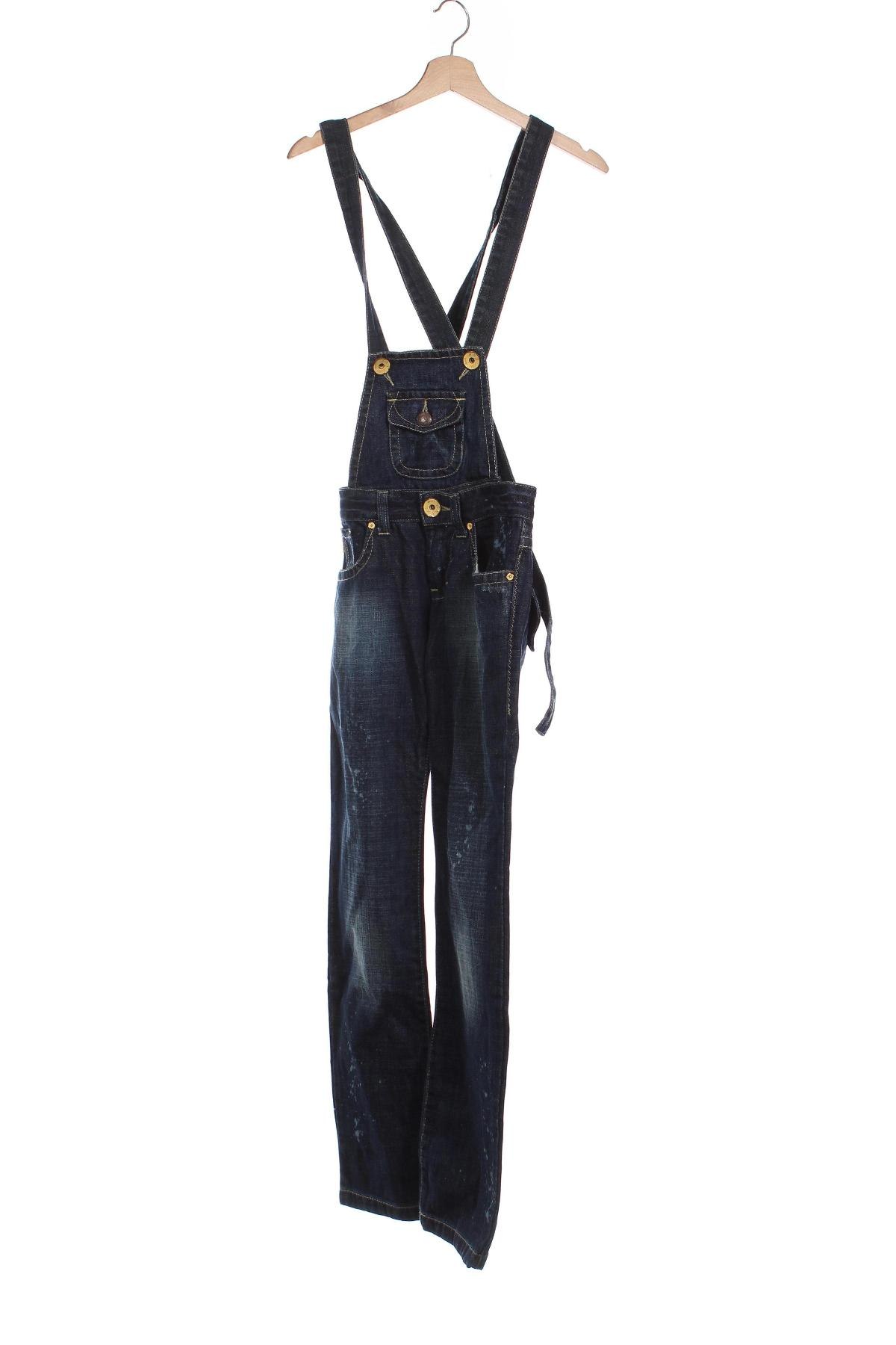 Salopetă jeans de femei, Mărime S, Culoare Albastru, Preț 102,04 Lei