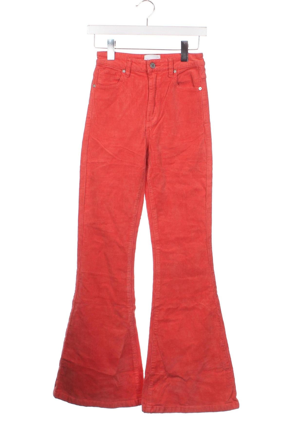 Pantaloni de velvet de femei Abrand Jeans, Mărime XS, Culoare Roz, Preț 21,94 Lei