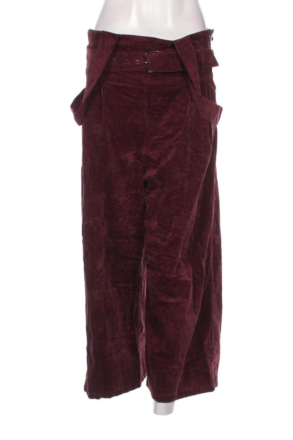 Pantaloni de velvet de femei Bershka, Mărime M, Culoare Mov, Preț 95,39 Lei