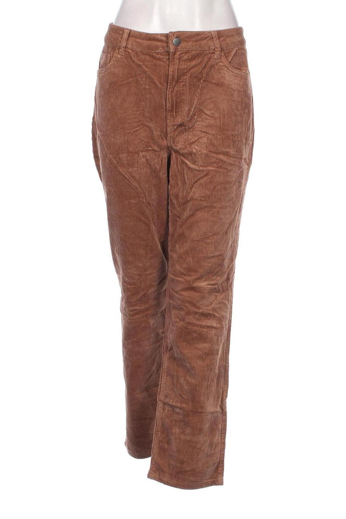 Γυναικείο κοτλέ παντελόνι C&A, Μέγεθος L, Χρώμα Καφέ, Τιμή 4,13 €