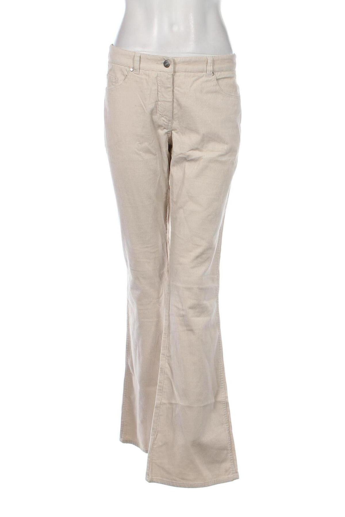 Γυναικείο κοτλέ παντελόνι Hennes, Μέγεθος L, Χρώμα Γκρί, Τιμή 5,74 €