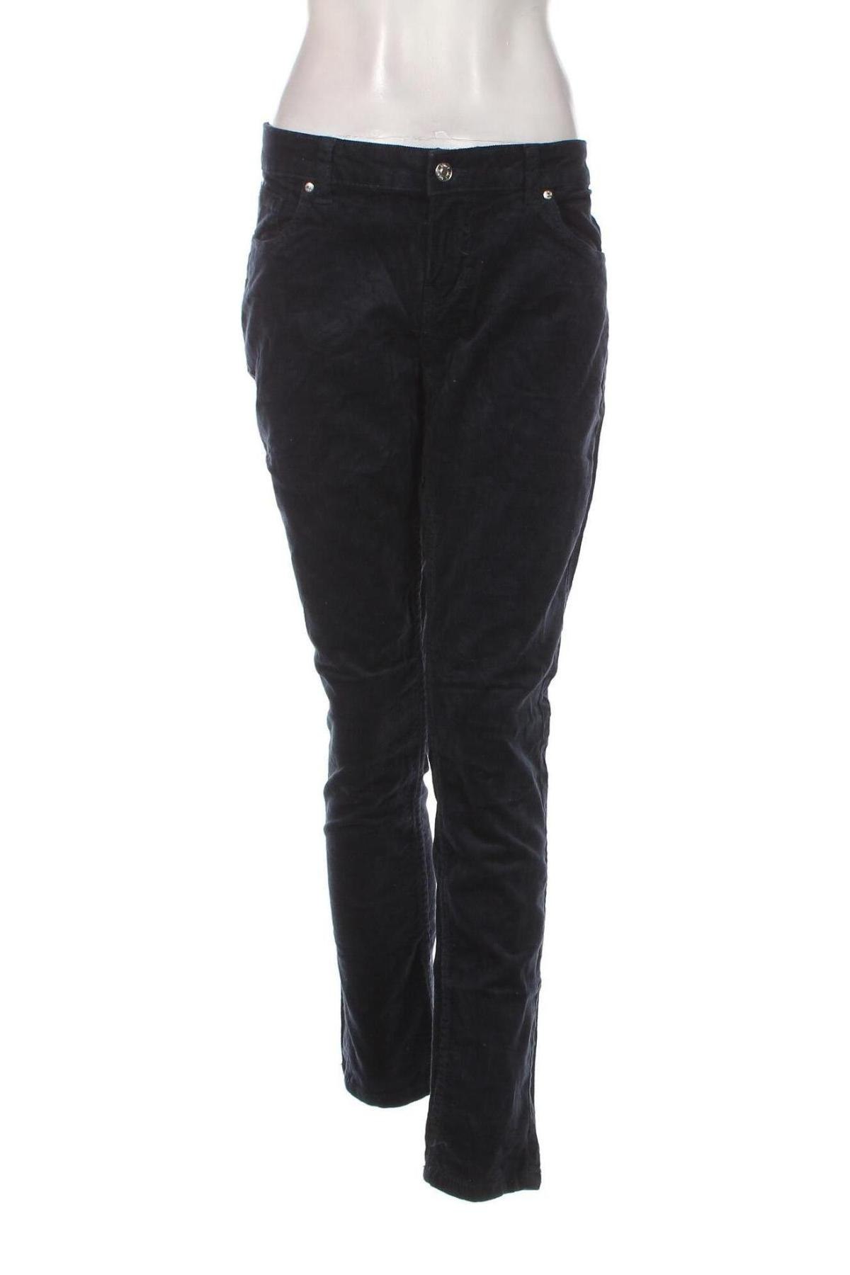 Γυναικείο κοτλέ παντελόνι Infinity Woman, Μέγεθος M, Χρώμα Μπλέ, Τιμή 4,84 €