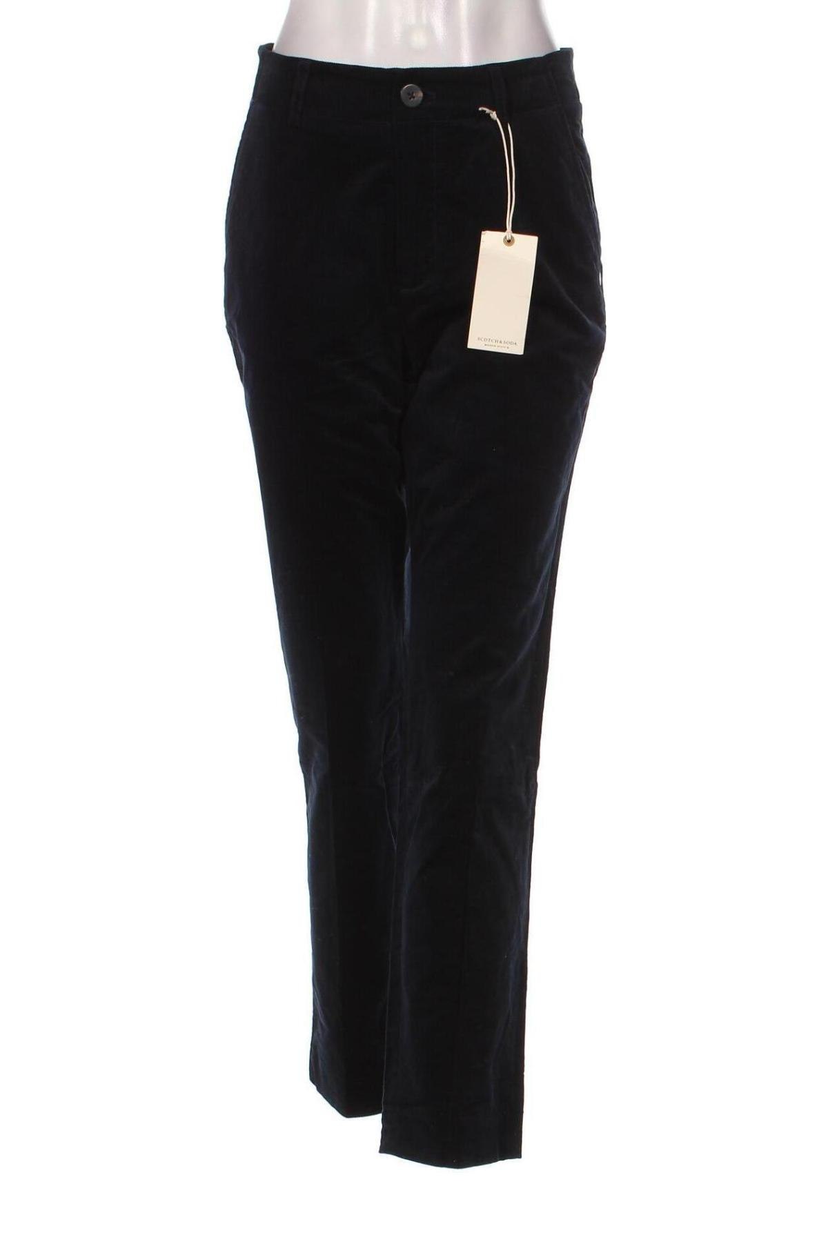Pantaloni de velvet de femei Maison Scotch, Mărime S, Culoare Albastru, Preț 94,24 Lei