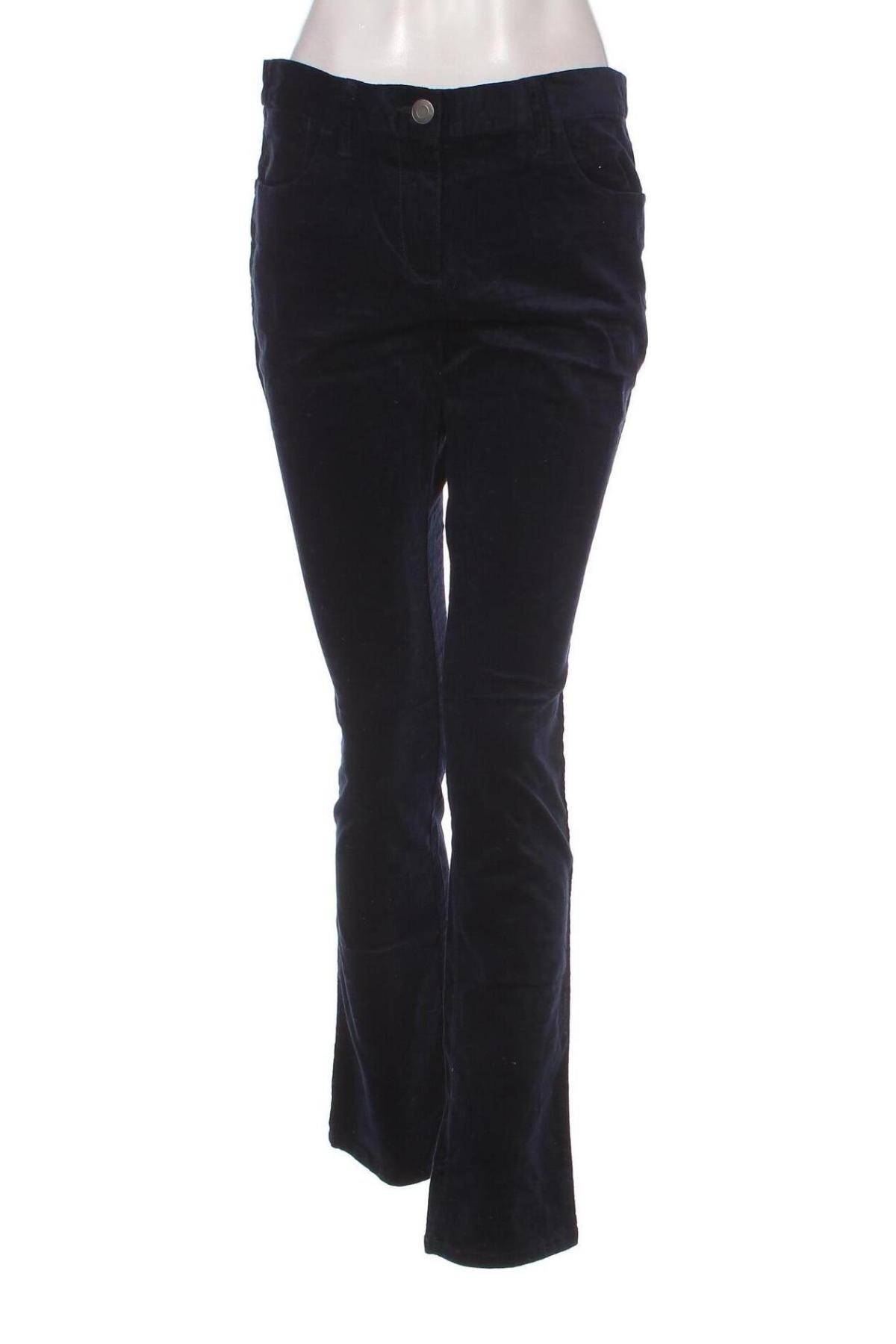 Γυναικείο κοτλέ παντελόνι Marks & Spencer, Μέγεθος L, Χρώμα Μπλέ, Τιμή 12,37 €