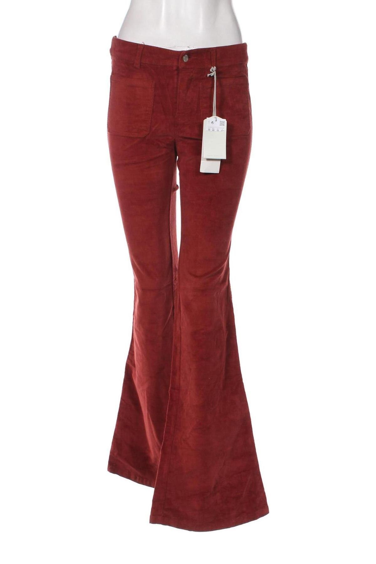 Γυναικείο κοτλέ παντελόνι Pull&Bear, Μέγεθος M, Χρώμα Κόκκινο, Τιμή 8,30 €