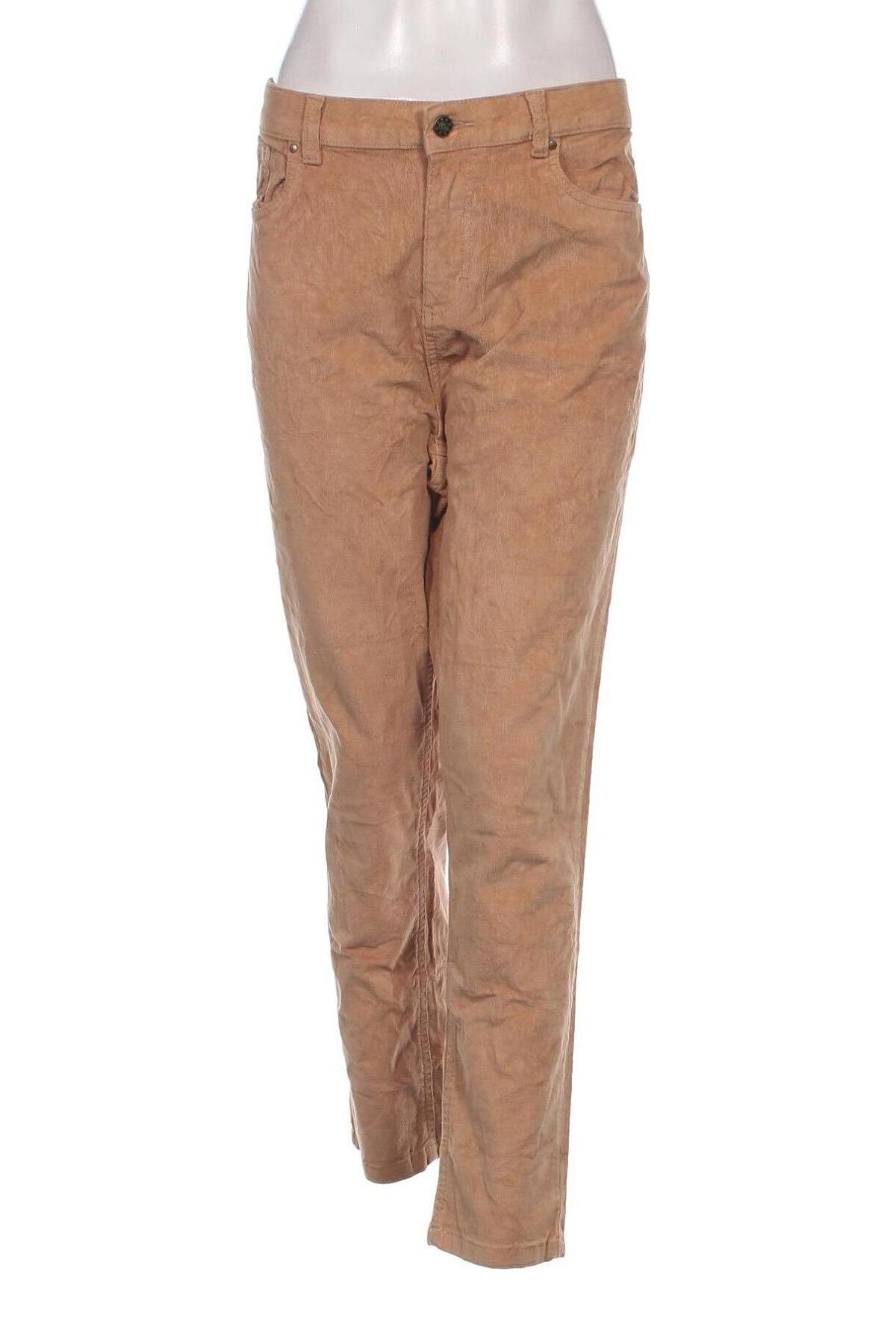 Pantaloni de velvet de femei Tex, Mărime XL, Culoare Bej, Preț 22,89 Lei