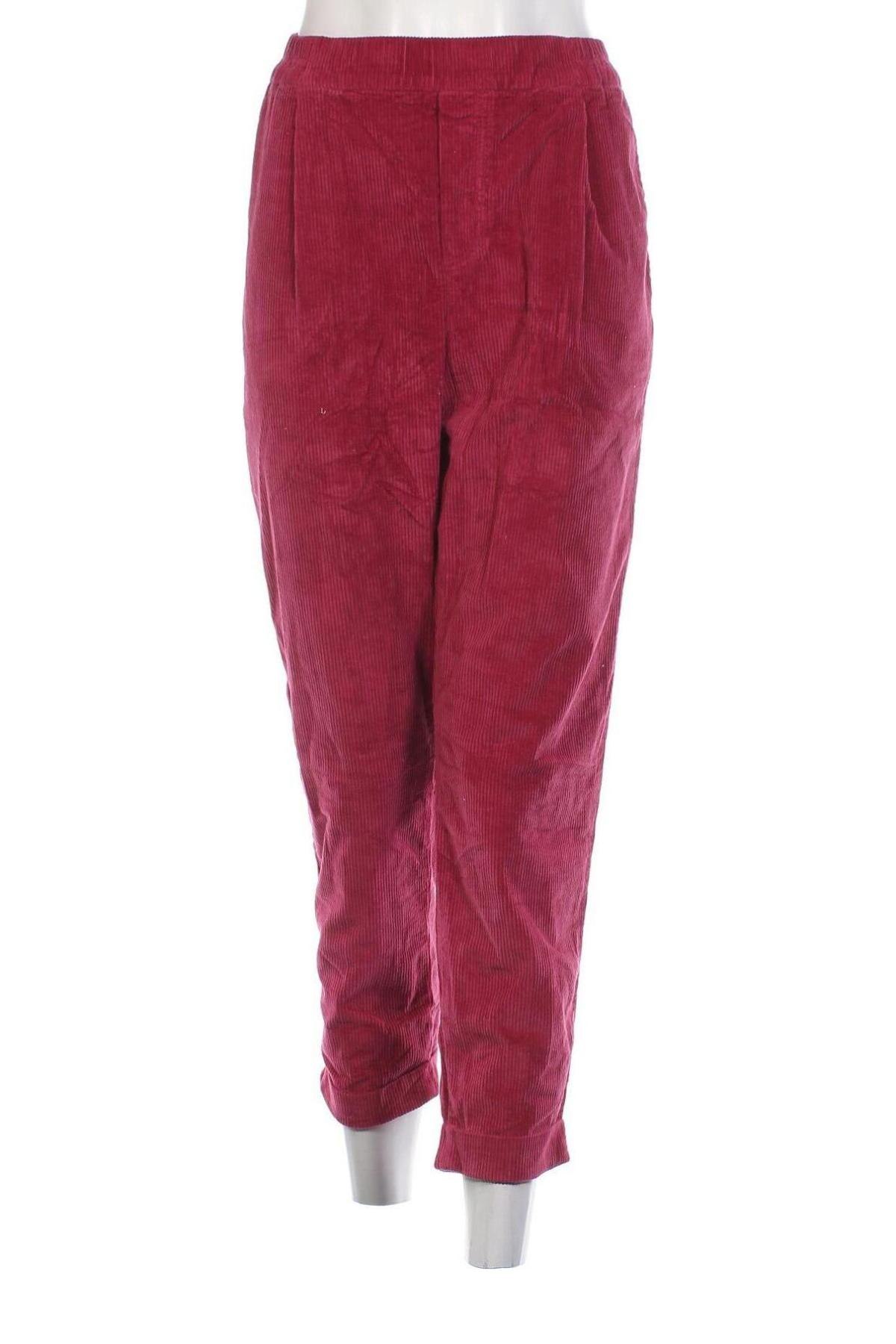 Γυναικείο κοτλέ παντελόνι United Colors Of Benetton, Μέγεθος L, Χρώμα Ρόζ , Τιμή 6,46 €
