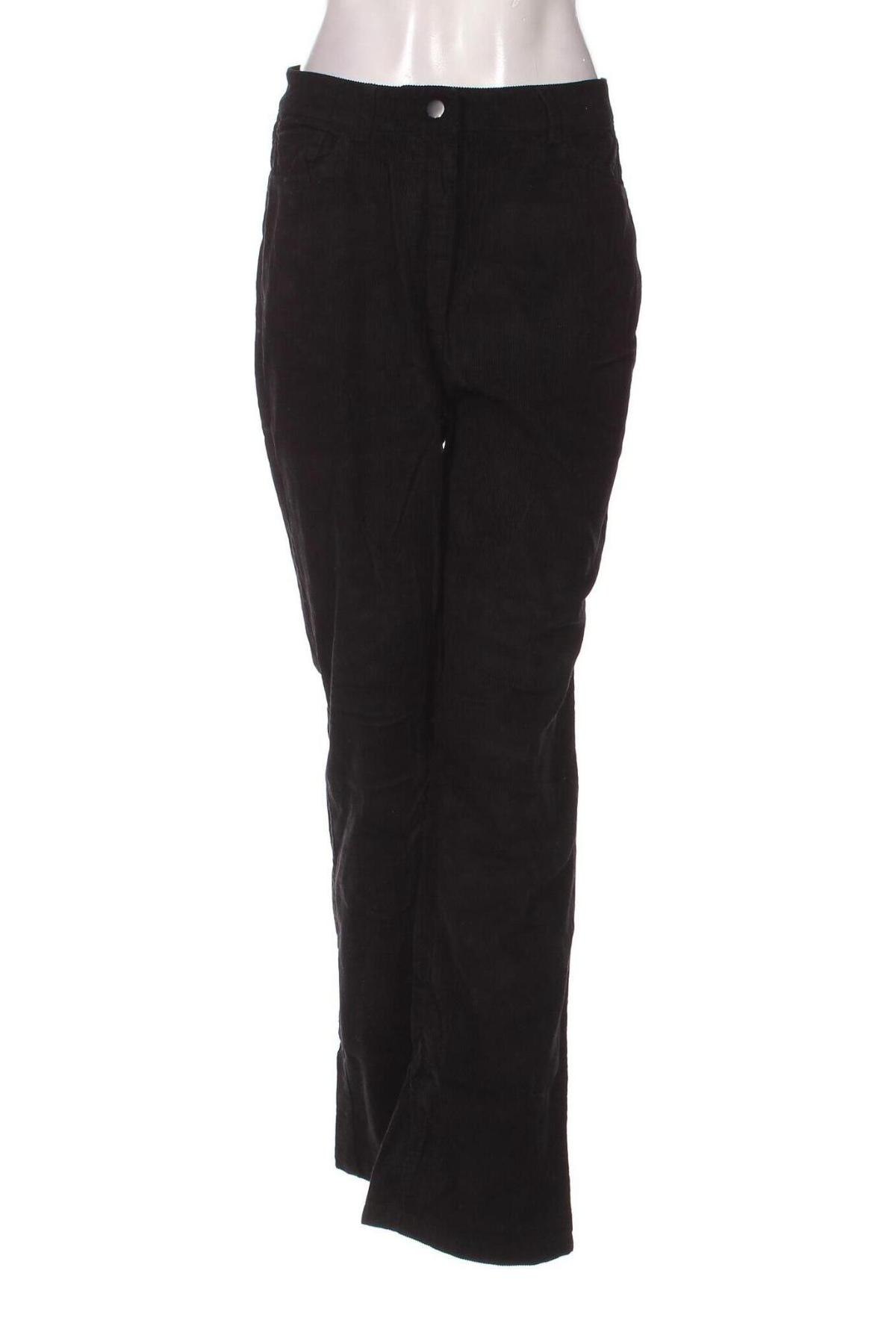Γυναικείο κοτλέ παντελόνι Zign, Μέγεθος M, Χρώμα Μαύρο, Τιμή 3,77 €