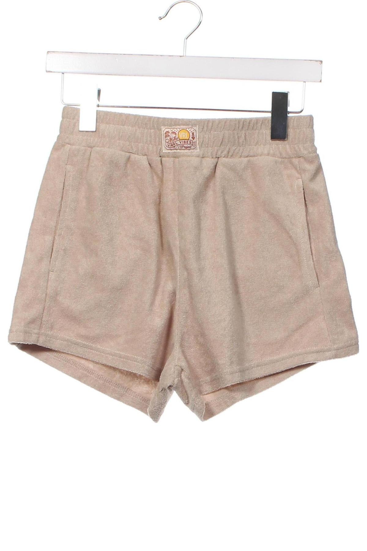 Pantaloni scurți de femei Viral Vibes, Mărime XS, Culoare Maro, Preț 35,53 Lei