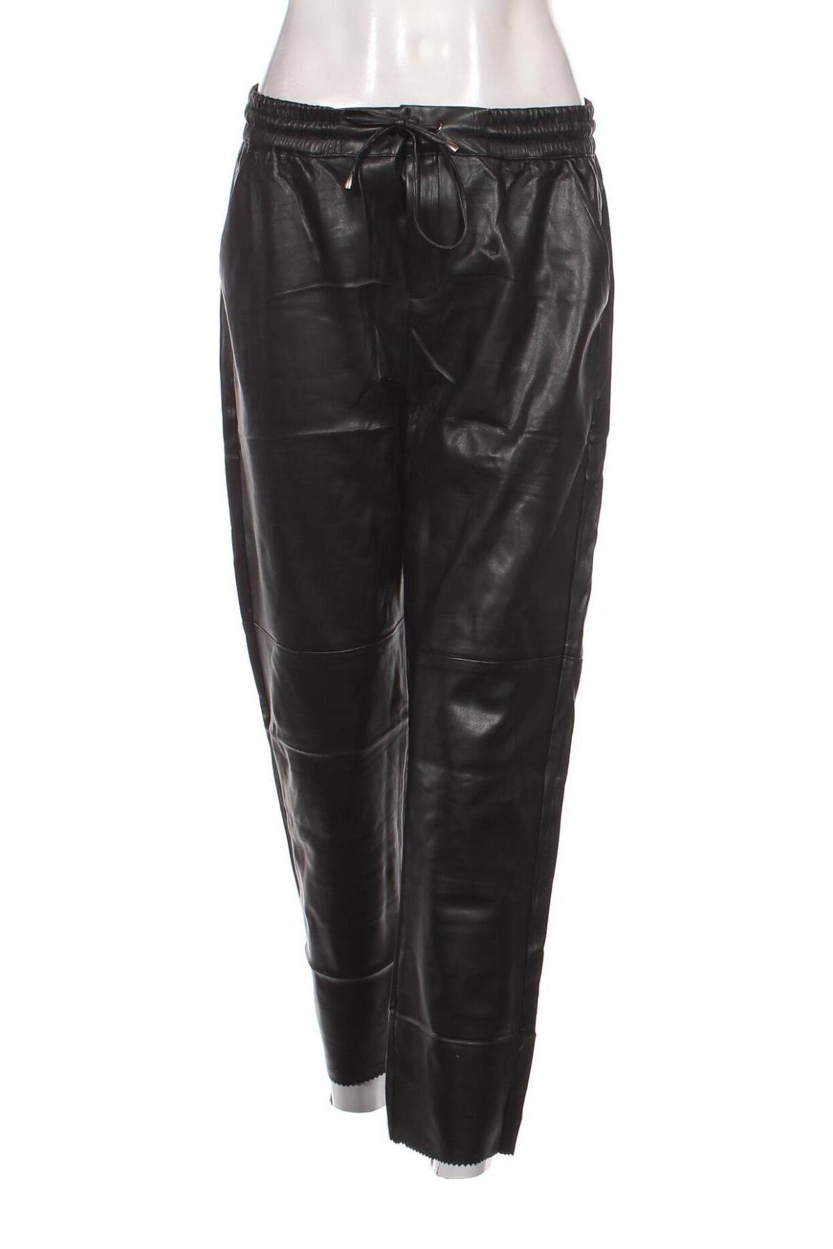 Pantaloni de piele pentru damă, Mărime M, Culoare Negru, Preț 26,71 Lei