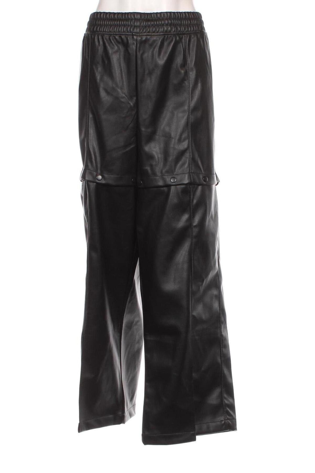 Γυναικείο παντελόνι δερμάτινο Adidas Originals, Μέγεθος XXL, Χρώμα Μαύρο, Τιμή 75,26 €