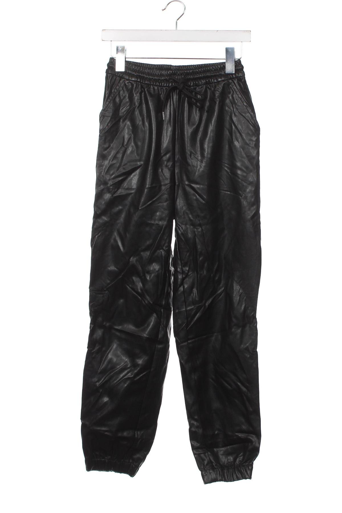 Damen Lederhose H&M Divided, Größe XS, Farbe Schwarz, Preis 20,18 €