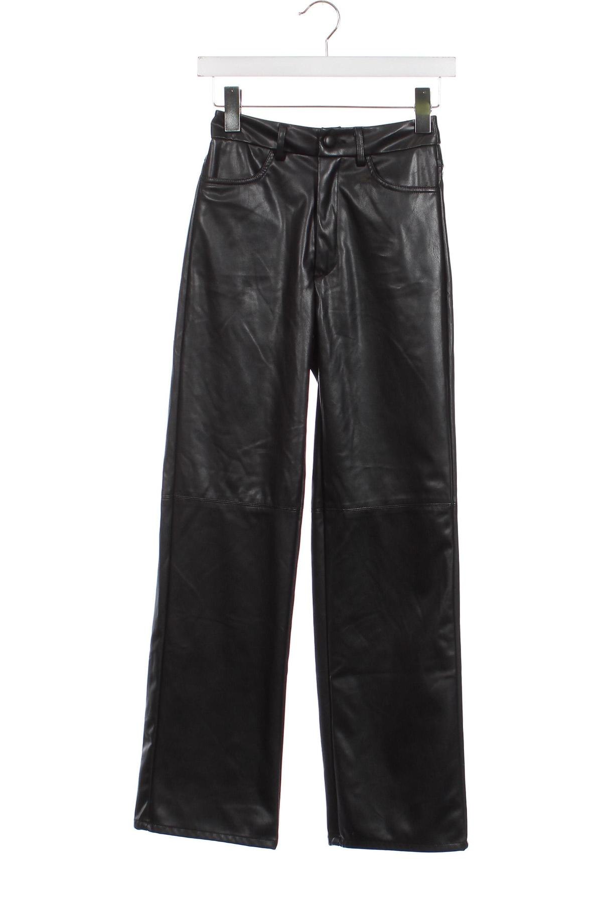 Pantaloni de piele pentru damă SHEIN, Mărime XS, Culoare Negru, Preț 41,02 Lei