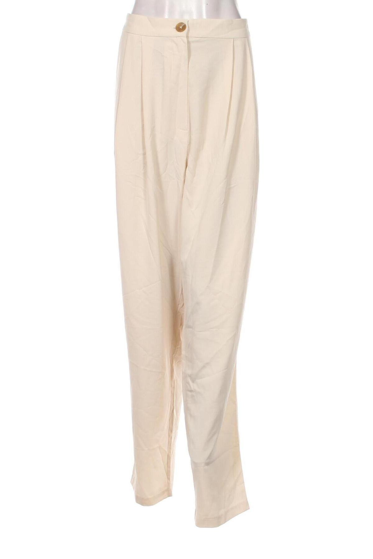 Pantaloni de femei ASOS, Mărime XXL, Culoare Ecru, Preț 29,57 Lei