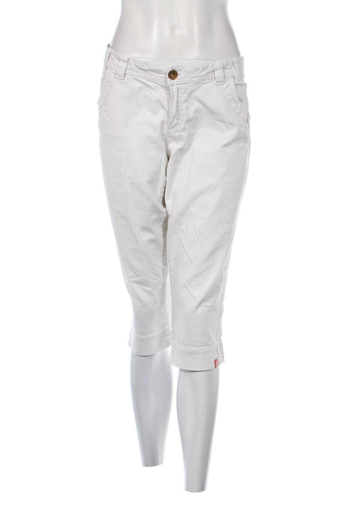 Дамски панталон Edc By Esprit, Размер L, Цвят Бял, Цена 29,33 лв.