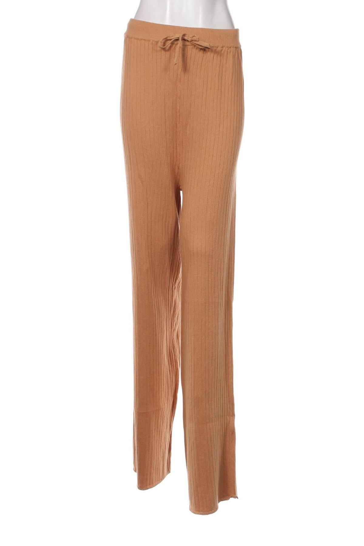 Γυναικείο παντελόνι Glamorous, Μέγεθος XL, Χρώμα  Μπέζ, Τιμή 7,62 €