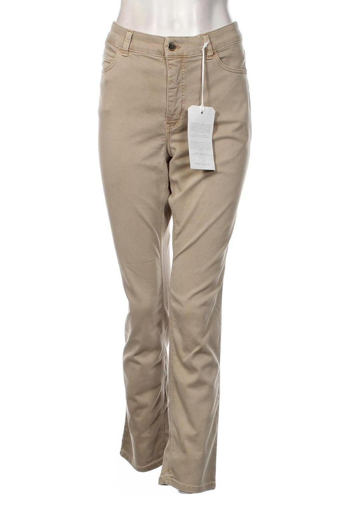 Дамски панталон Mac, Размер L, Цвят Бежов, Цена 146,00 лв.